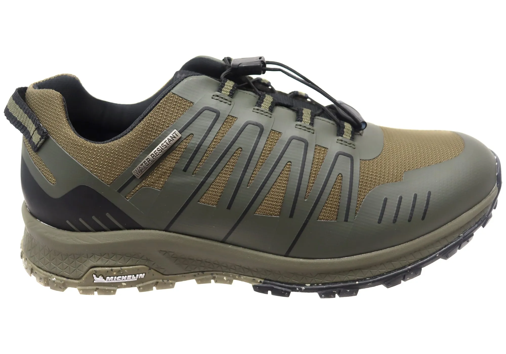 Hush Puppies Kelpie Mens Khaki Comfortable Slip On Shoes AntiSlip