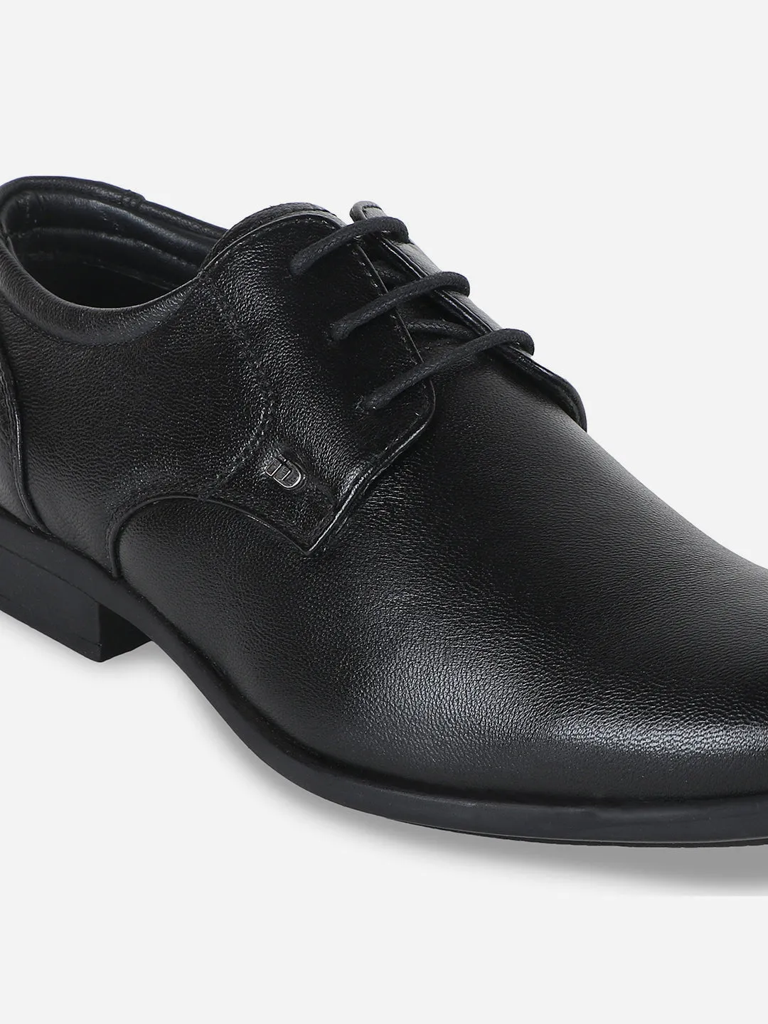 Soft Flex Semi Formal Men's Black Regular Toe Lace Up Formal (ID6017)