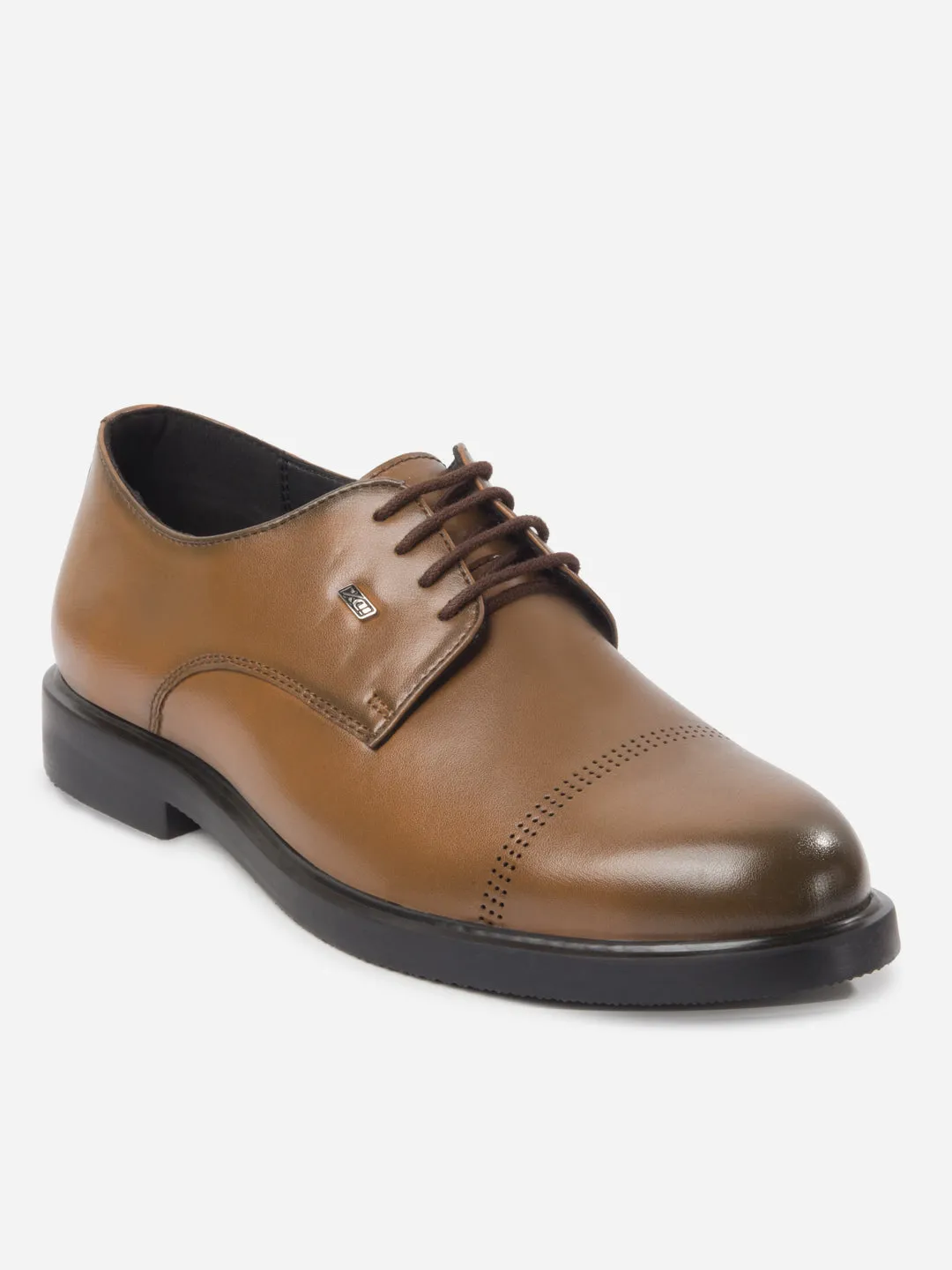 Walk Strong British Fit Men's Brown Formal Laceup Shoes (IX1092)