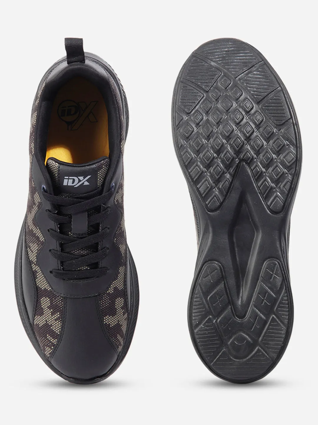 Easy Sport Men's Black Olive Textured Sneakers IX7133