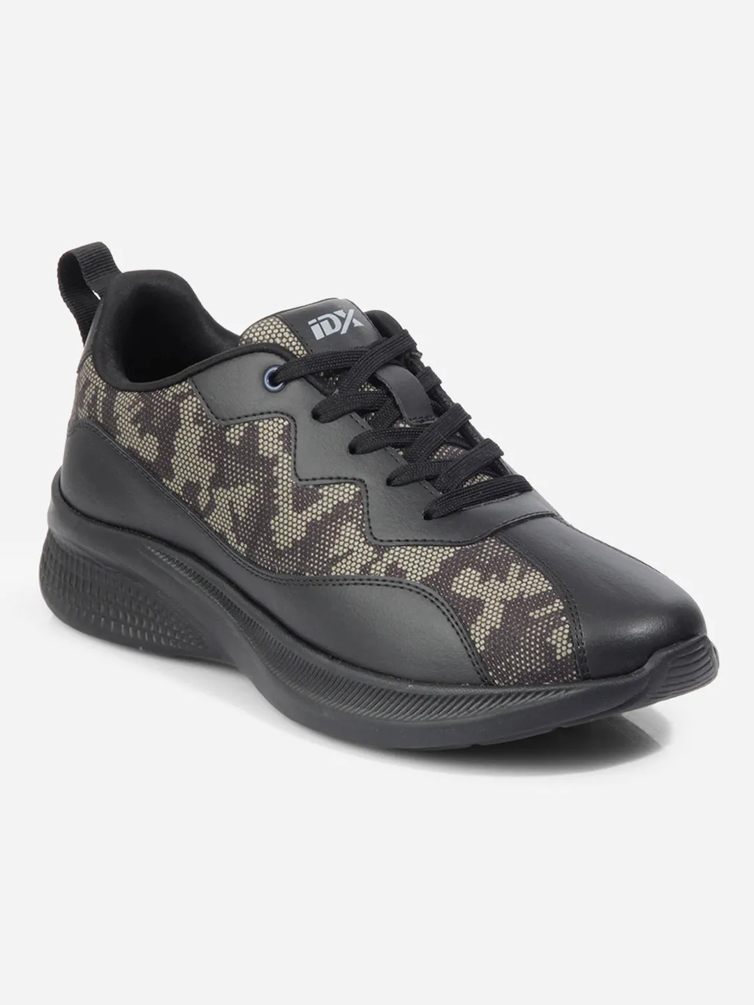 Men's Black Olive Textured Sneakers IX7133 Urban Stylewear Trend-setting silhouette