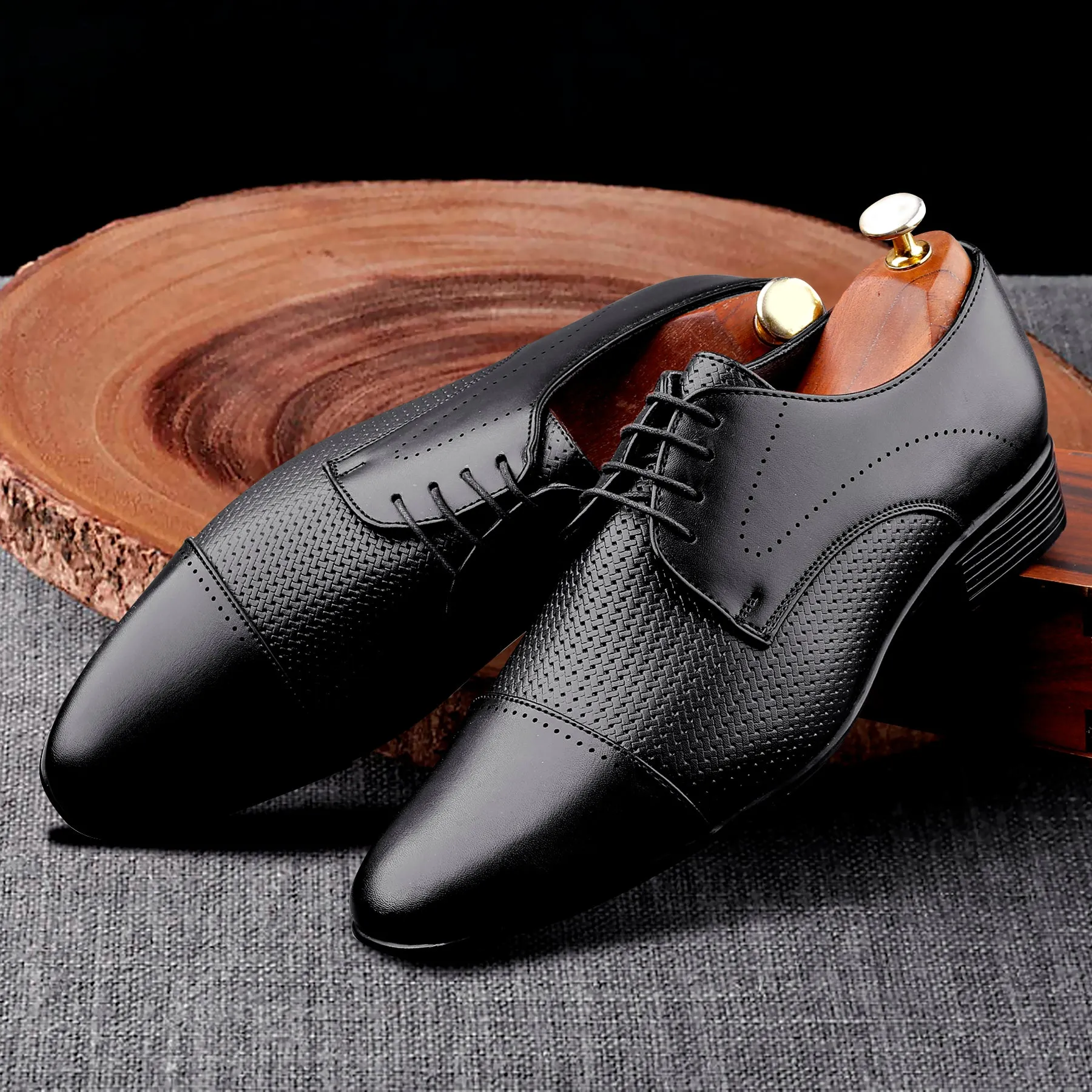 Bacca Bucci HOMER Formal Shoes with Superior Comfort | All Day Wear Office Or Party Lace-up Shoes Work Day Quiet Step