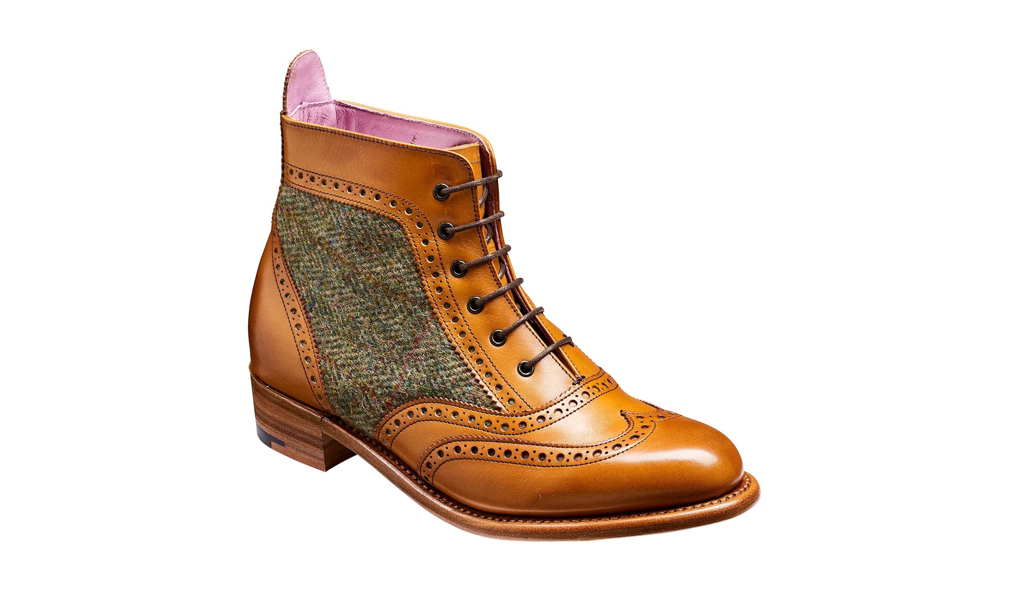 Balanced Tread Monk Strap Grace - Cedar Calf / Green Tweed