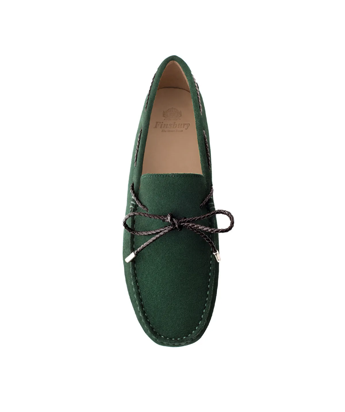Soft Cushioning Leather Smooth Mocassin CANCUN Daim Vert