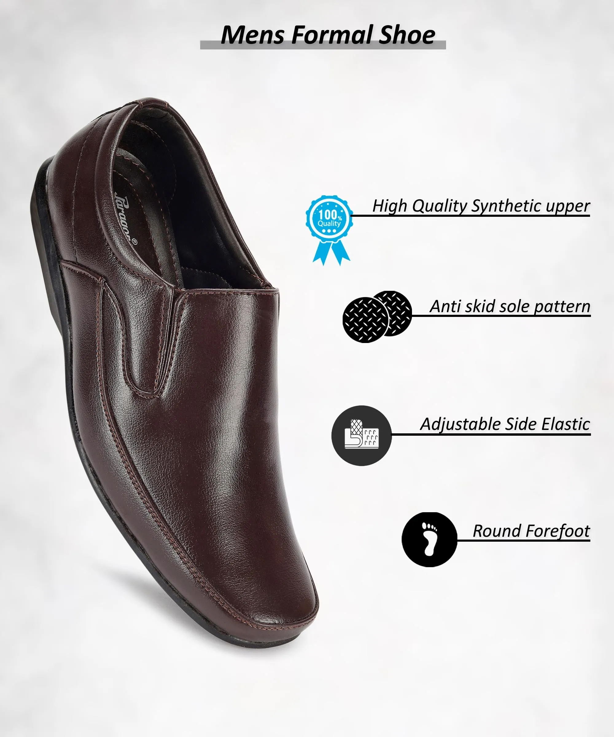 Suede Soft Ceremony Fit Paragon K11240G Men Formal Shoes | Corporate Office Shoes | Smart & Sleek Design | Comfortable Sole with Cushioning | Daily & Occasion Wear
