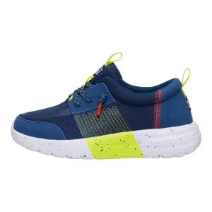 Sirocco Play Youth Sport Stripe - Navy/Lime Light Jog Adaptive Movement