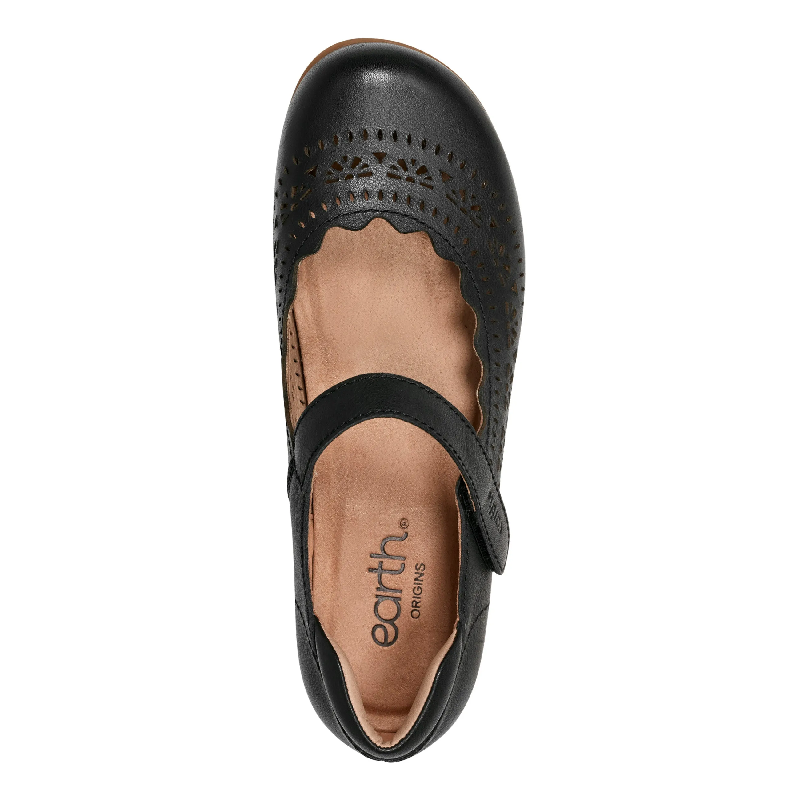Brady Round Toe Adjustable Strap Casual Flats Sweat Resistant Comfort Seekers Storm Guard