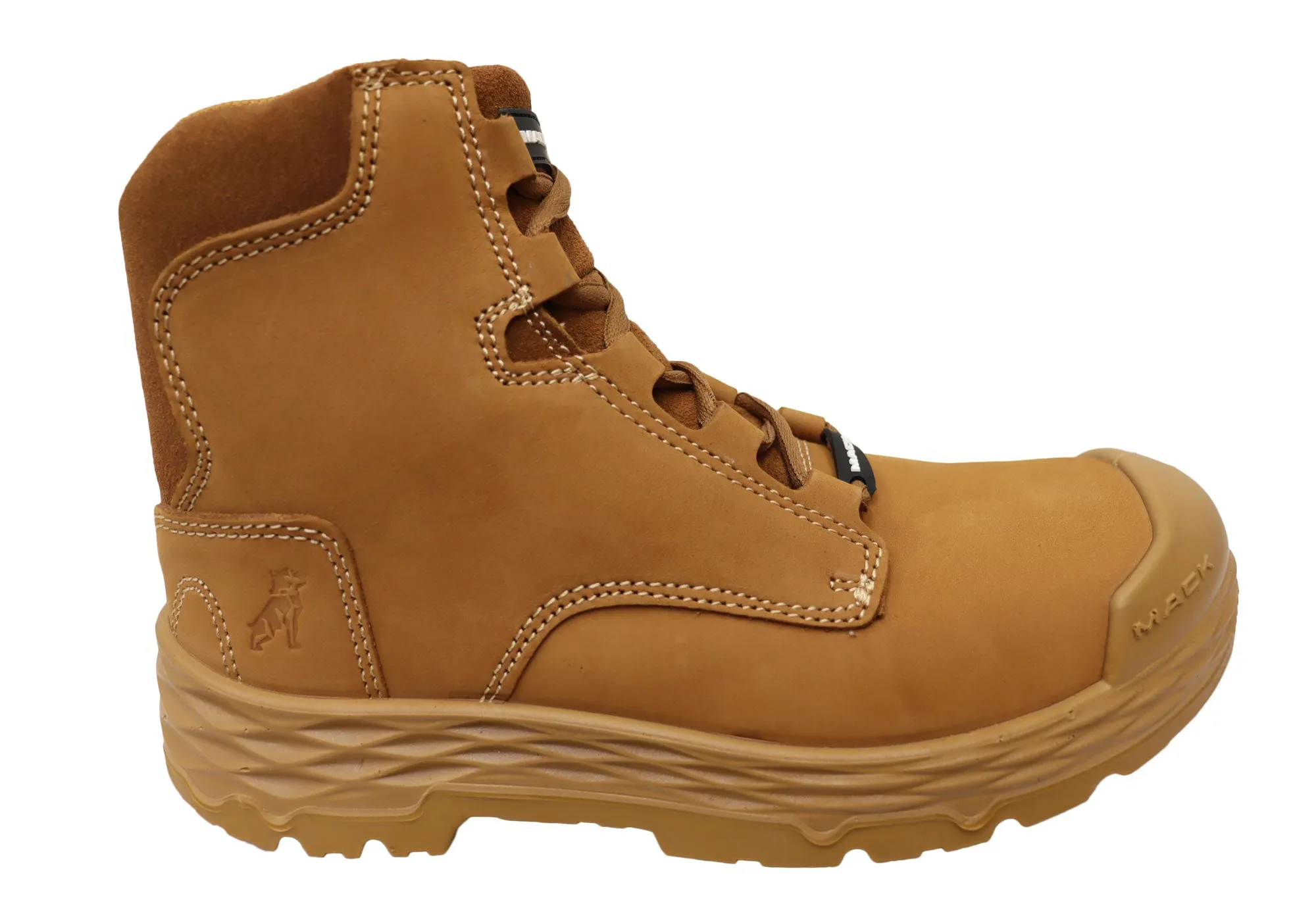 Wedding Reception Sock Fit Mack Mens Force Leather Steel Toecap Safety Boots With Zip