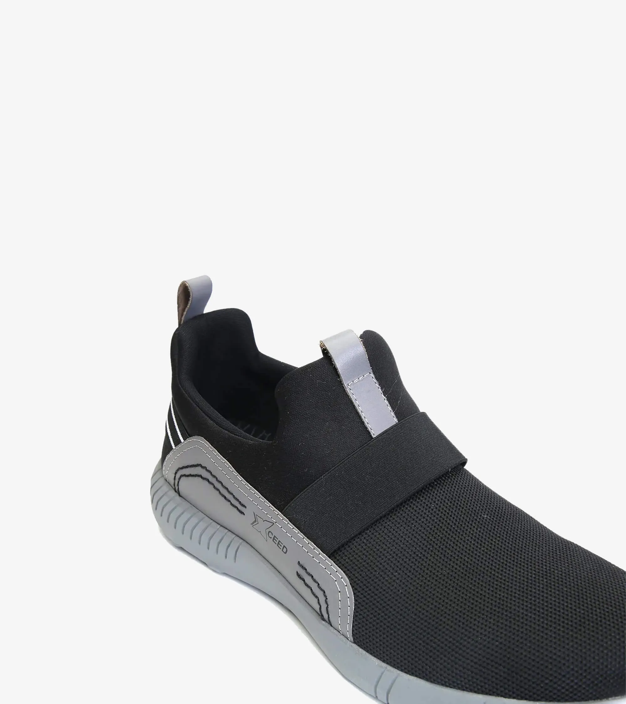 Xceed Men's Sports Shoes EX-1351 Lace Free Fastenings Neutral Tone
