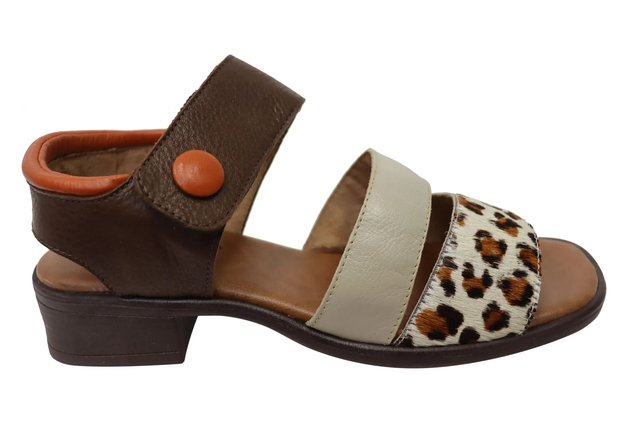Summer Footwear Essentials Weather Easy Balatore Daphe Womens Comfortable Brazilian Leather Low Heel Sandals
