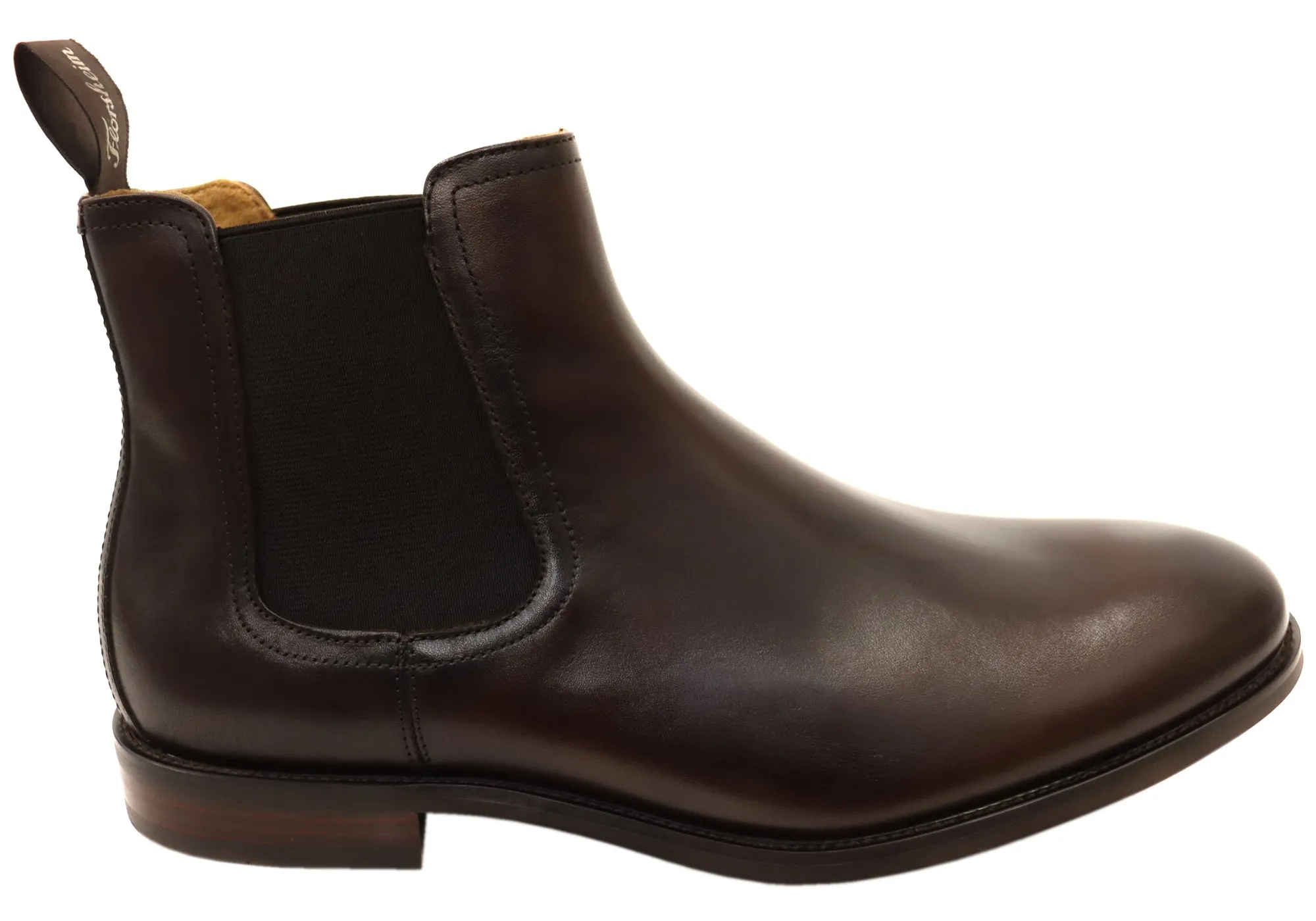 Florsheim Mens EE Extra Wide Leather Rucci Chelsea Plain Toe Boots Stable Support Rough Terrain