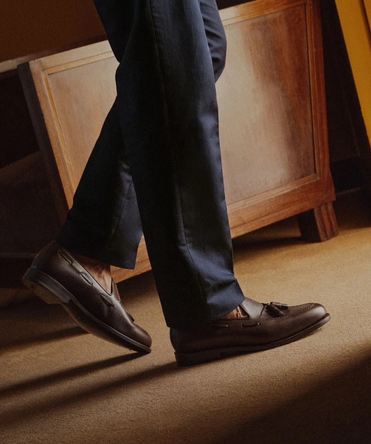 Mocassin OLDEN Grain Marron Look Bold