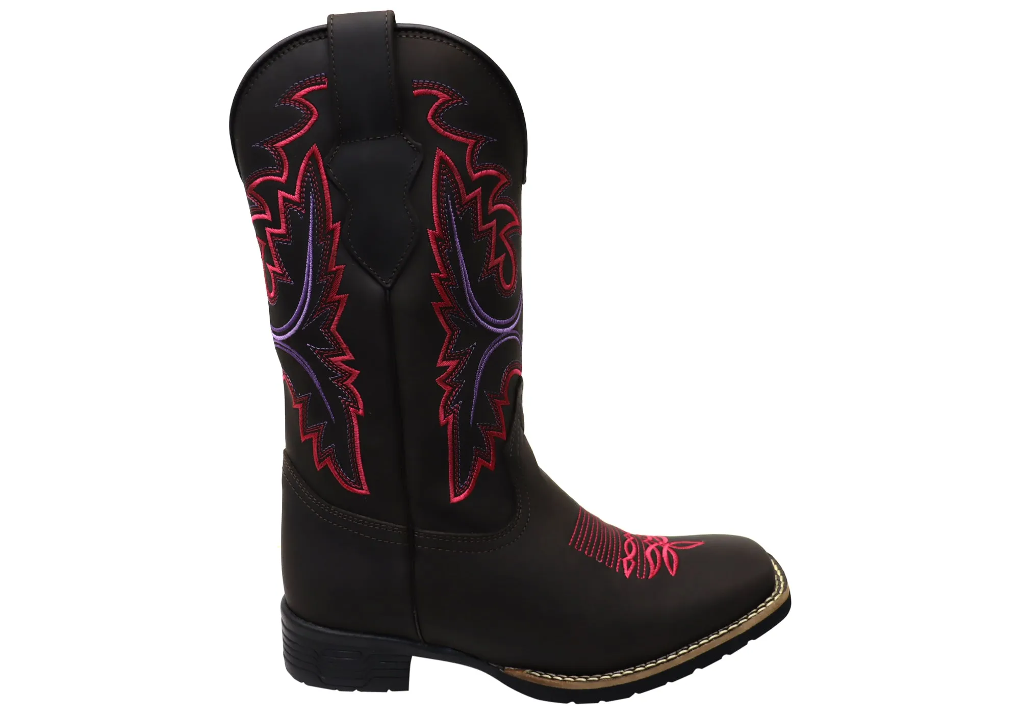 Storm Proof D Milton Charlotte Womens Comfortable Leather Western Cowboy Boots