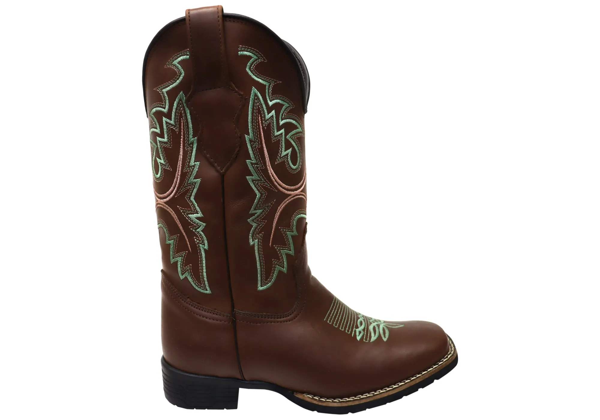 D Milton Charlotte Womens Comfortable Leather Western Cowboy Boots Rugged And Durable Mud Resistant Rainy Days