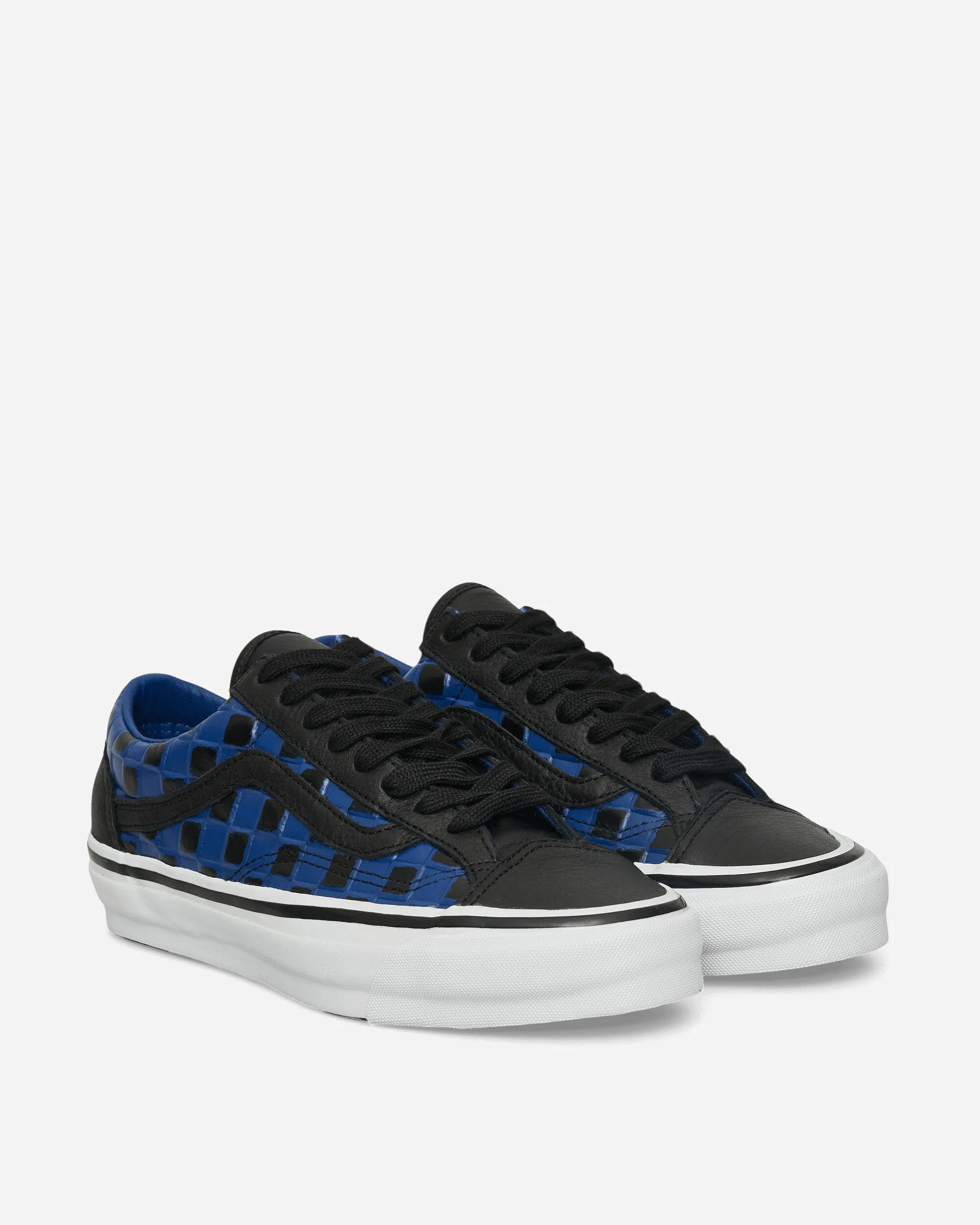 Star Mood Foam Lining Trail Running Old Skool 36 Vibram Leather Check Sneakers Black / True Blue