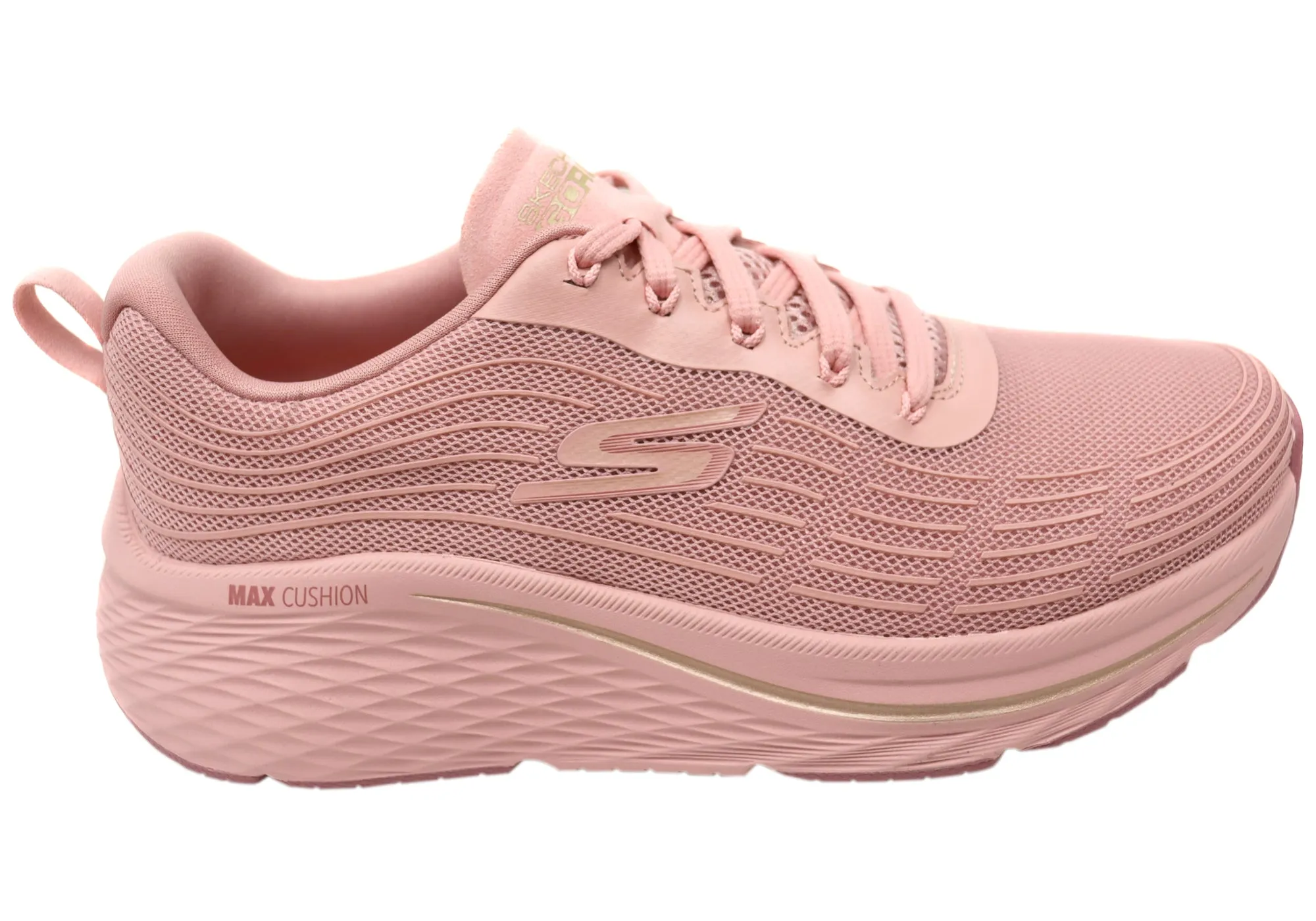 Moisture Wicking Interior Skechers Womens Max Cushioning Elite 2.0 Comfortable Lace Up Shoes