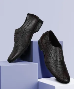 Paragon Men's Brown Formal Shoes| Trendy, Durable & Sturdy for Outdoor Wear Mark Edge Minimal Outfit