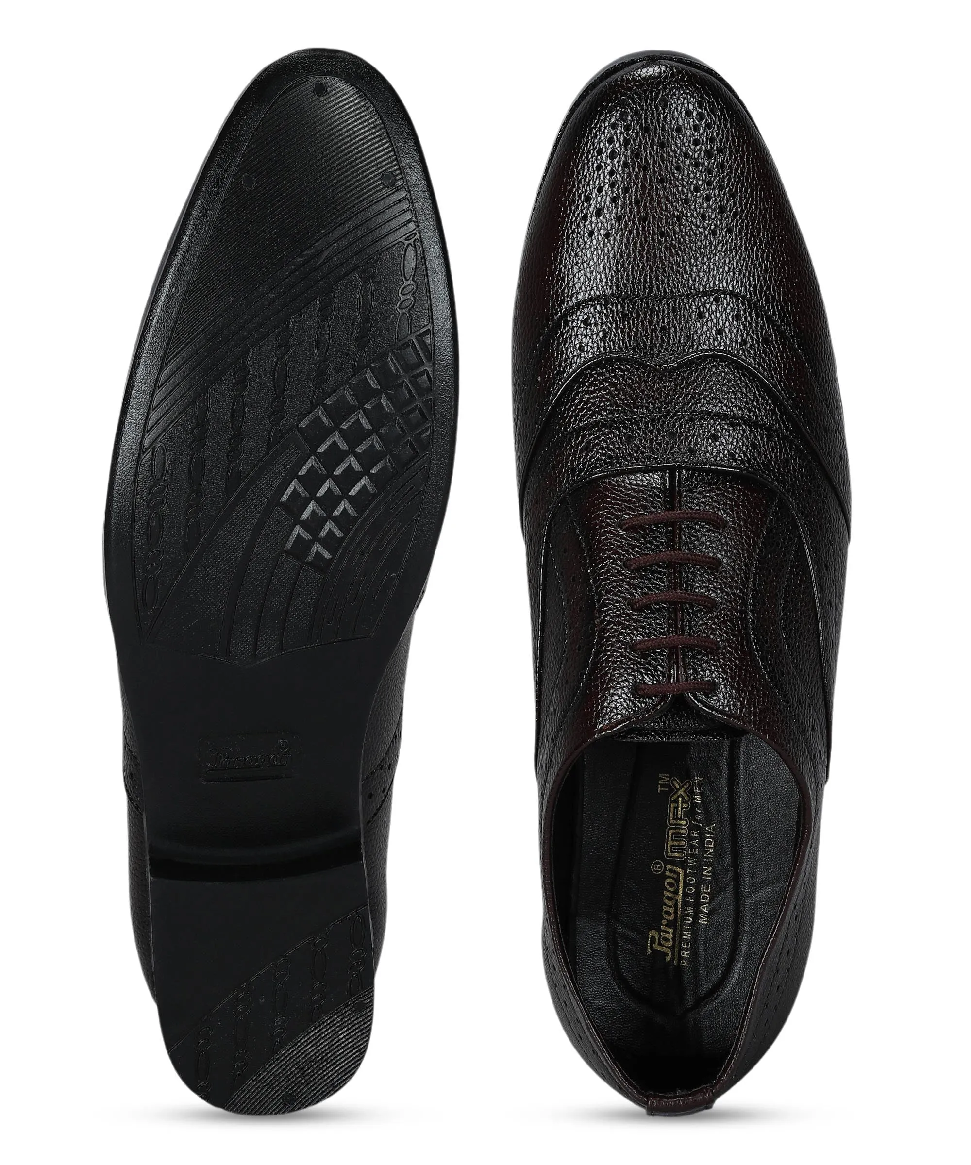 Paragon Men's Brown Formal Shoes| Trendy, Durable & Sturdy for Outdoor Wear Professional Mood