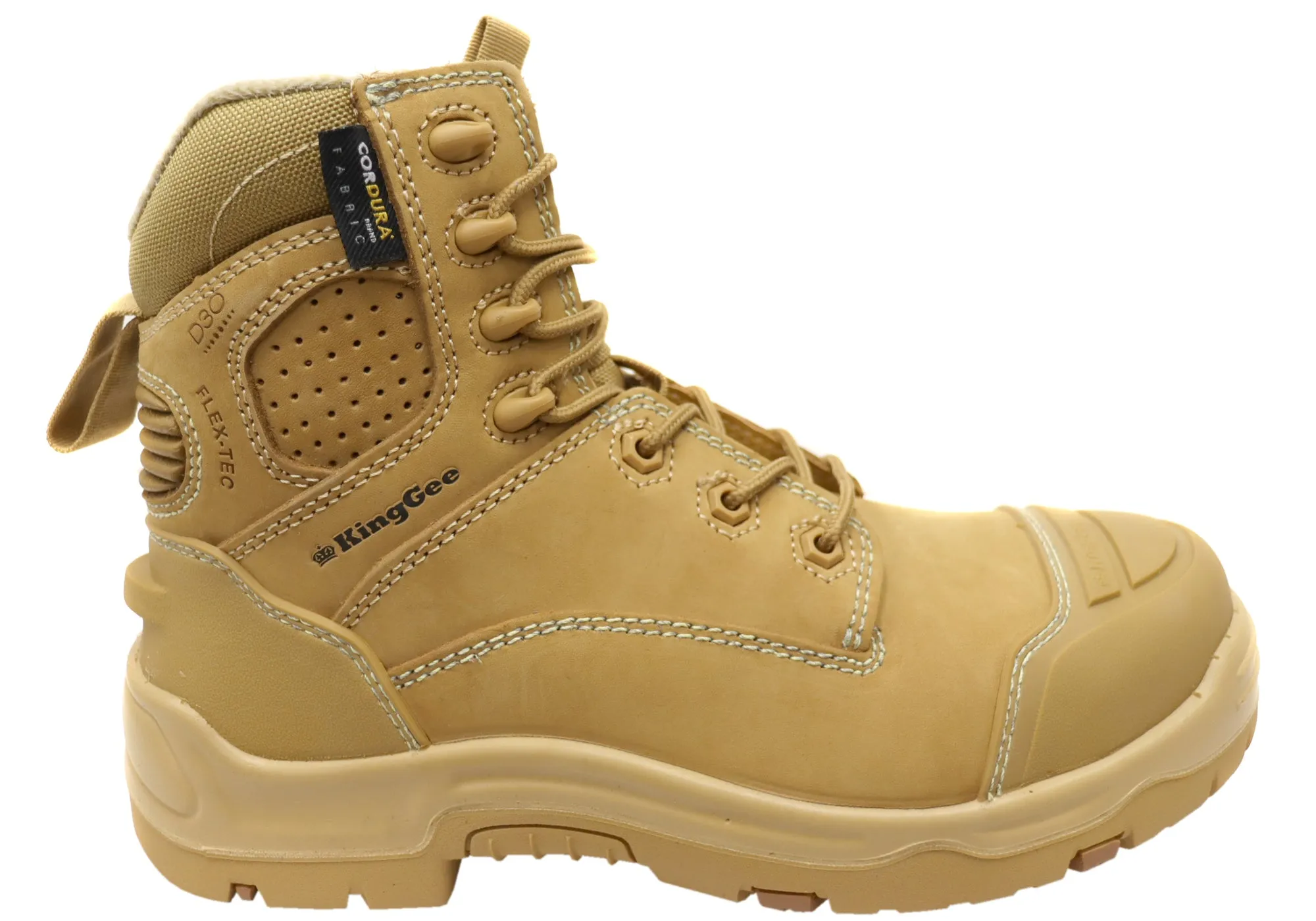 KingGee Mens Onyx 6Z Puncture Resistant Work Boots Daily Comfort Slip On Style