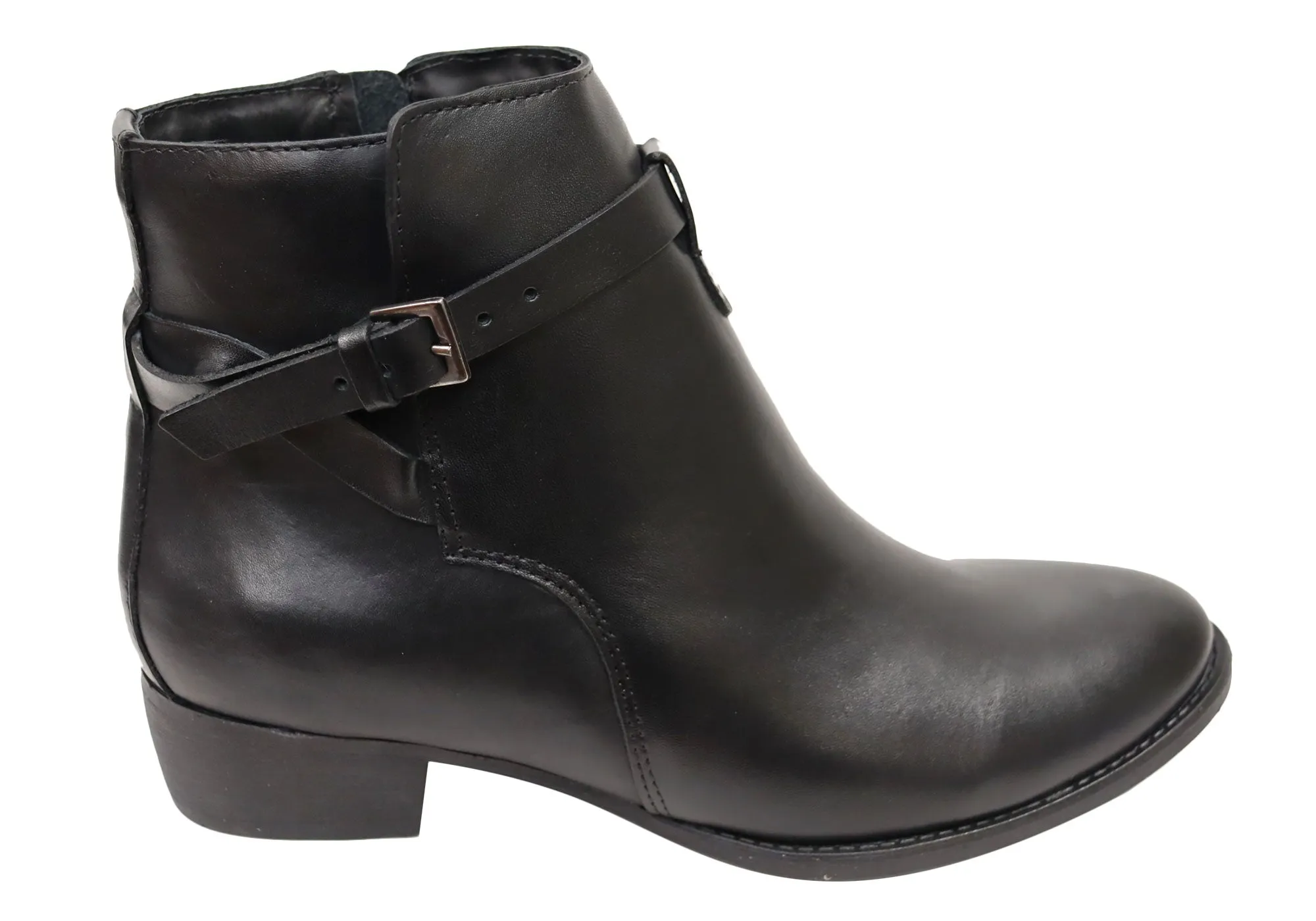 Family Fit Via Paula Willow Womens Comfortable Brazilian Leather Ankle Boots