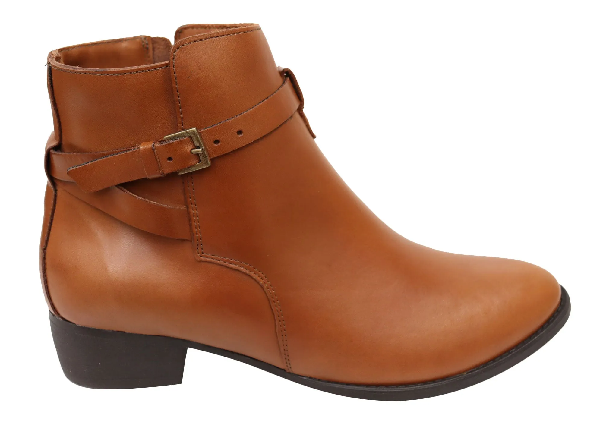 Via Paula Willow Womens Comfortable Brazilian Leather Ankle Boots Quick Drying Urban Traveler