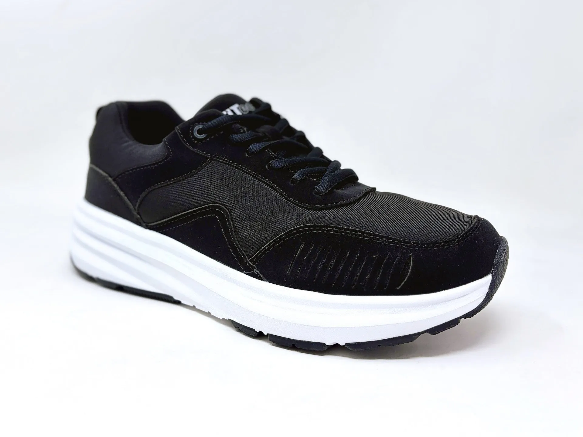 FITec 9820 Black - Men's Lightweight Walking Shoes Adjustable Heel Lock
