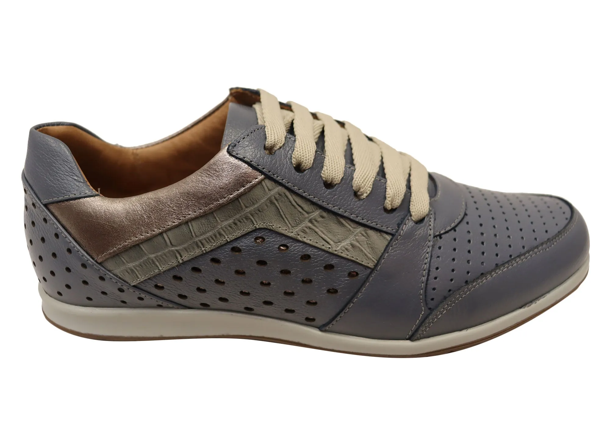 Plain Finish Animal Touch Opananken Brianna Womens Comfortable Brazilian Leather Shoes