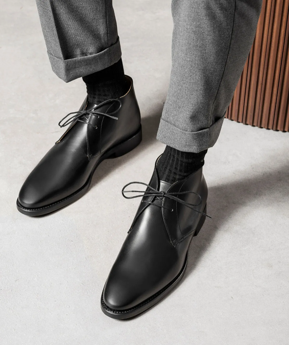 Urban Performance Microperforated Vamp Bottines CHUKKA 1986 Noir