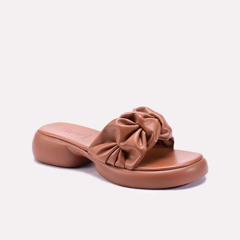Shiny Tone Secure fit Mustard Comfy Chunky Casual Slippers 0413124