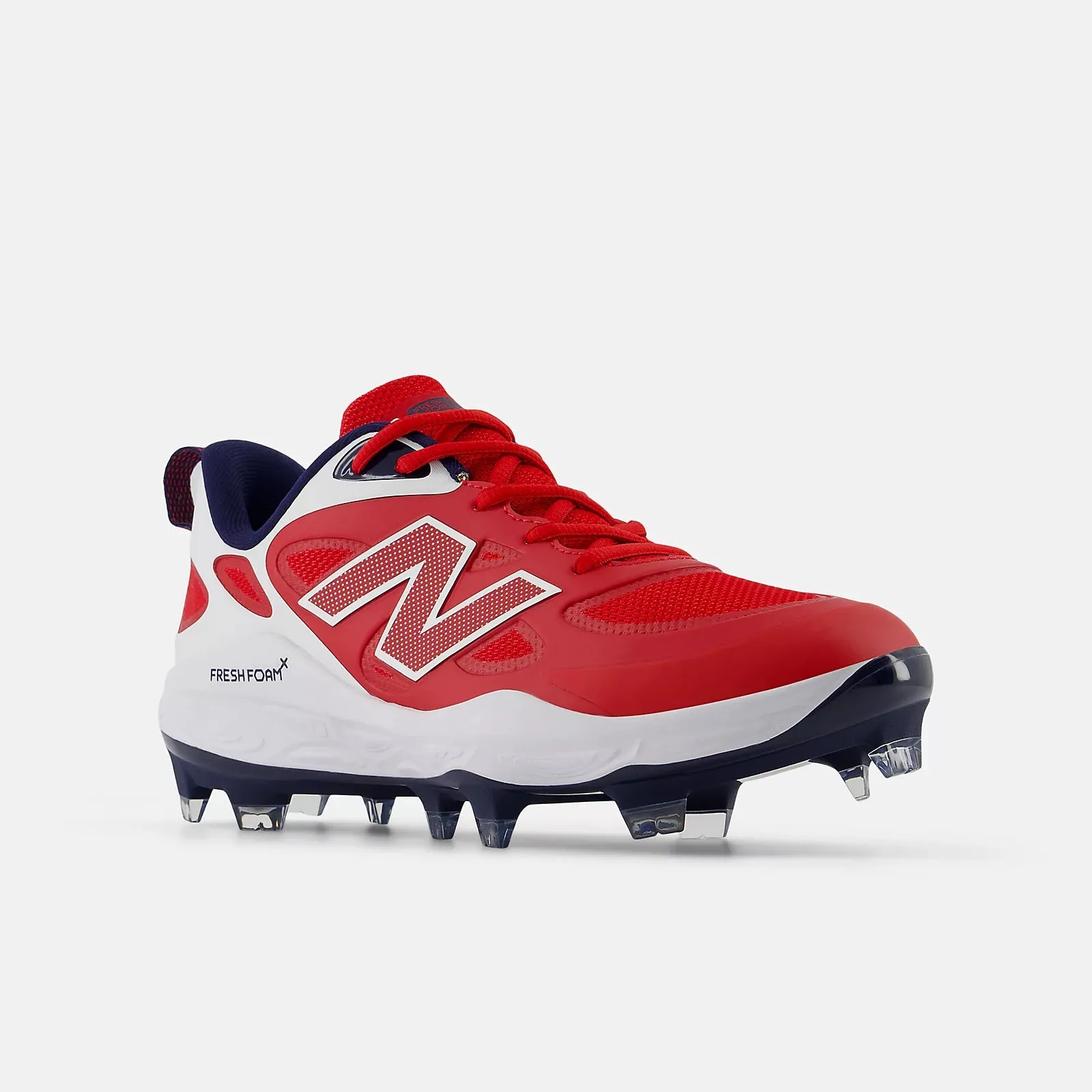 Kind Step New Balance Women's Fresh Foam X Velo v4 Molded Softball Cleats - Red/White SPVELOU4