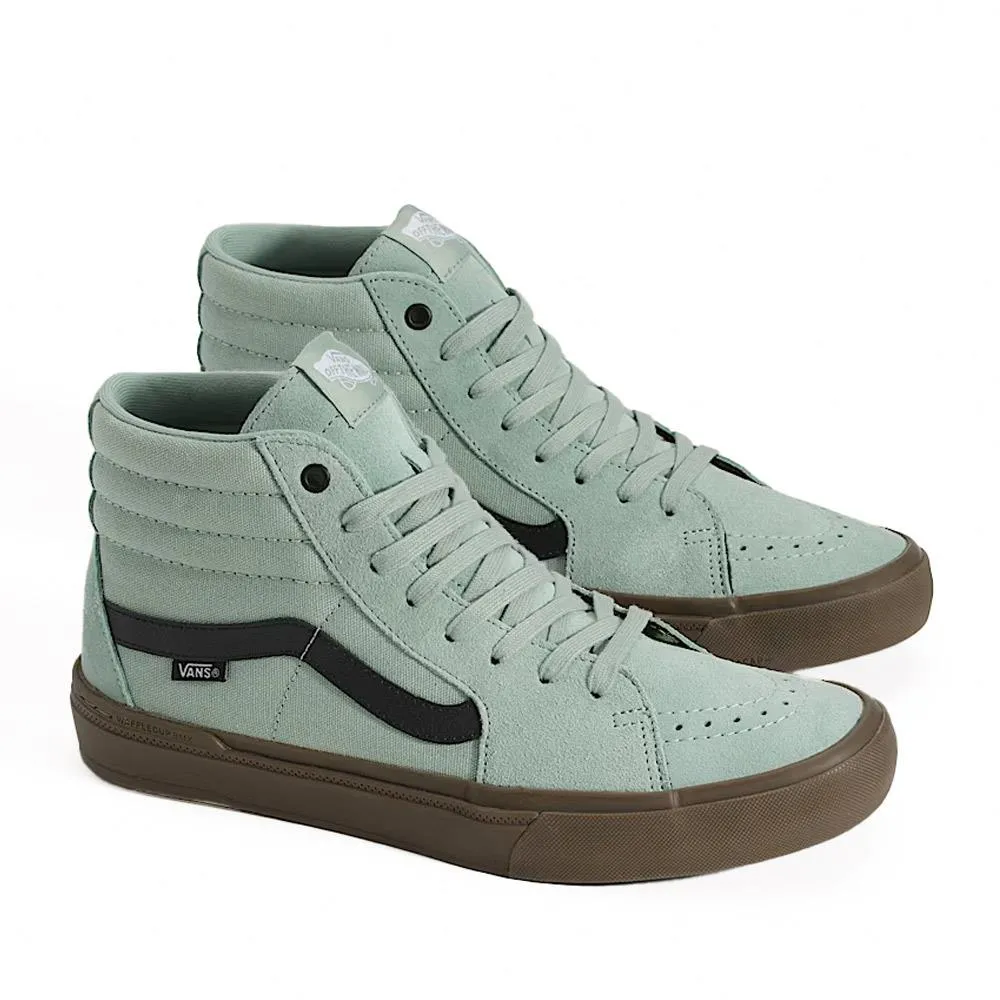 Stone Gray Comfortable Insole Vans BMX Sk8-Hi - Gum Gray Olive