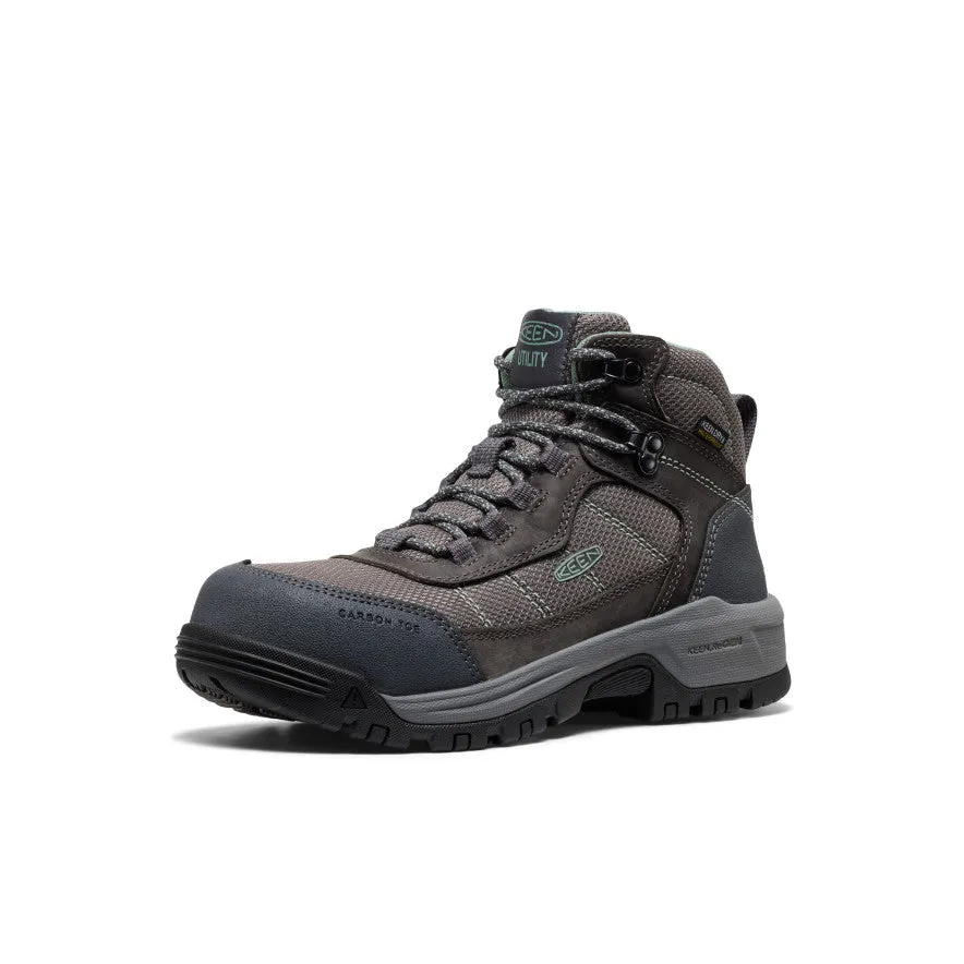 Women's Skokie Waterproof Work Boot (Carbon Toe)  |  Magnet/Black Daily Walk
