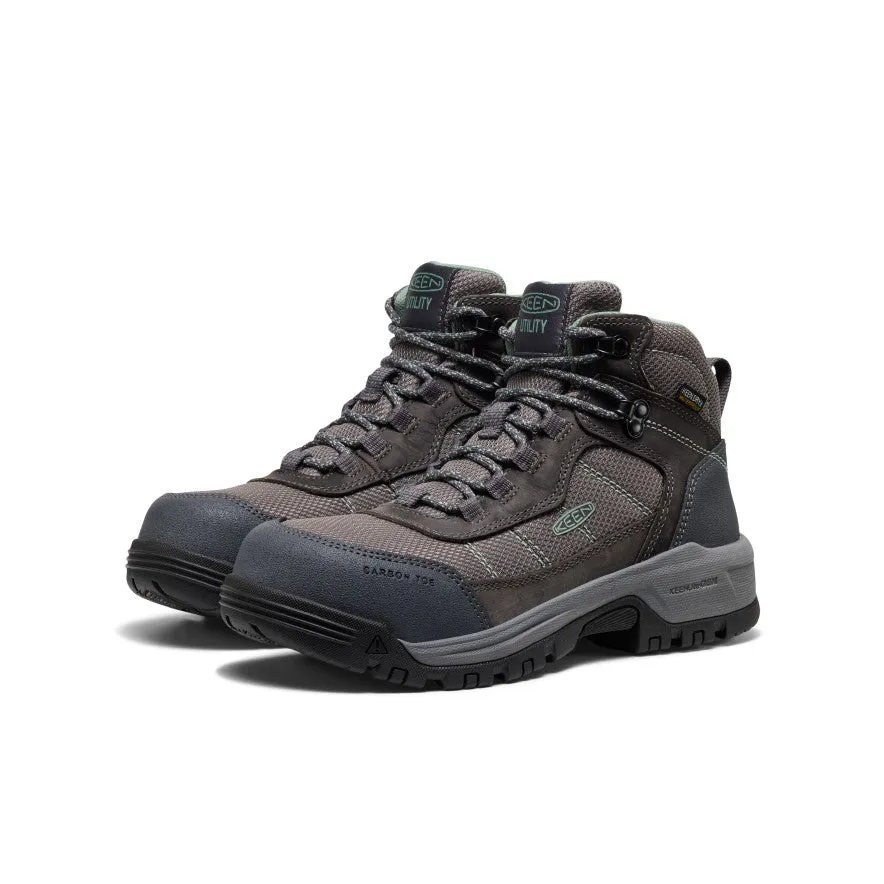 Move Light Women's Skokie Waterproof Work Boot (Carbon Toe)  |  Magnet/Black
