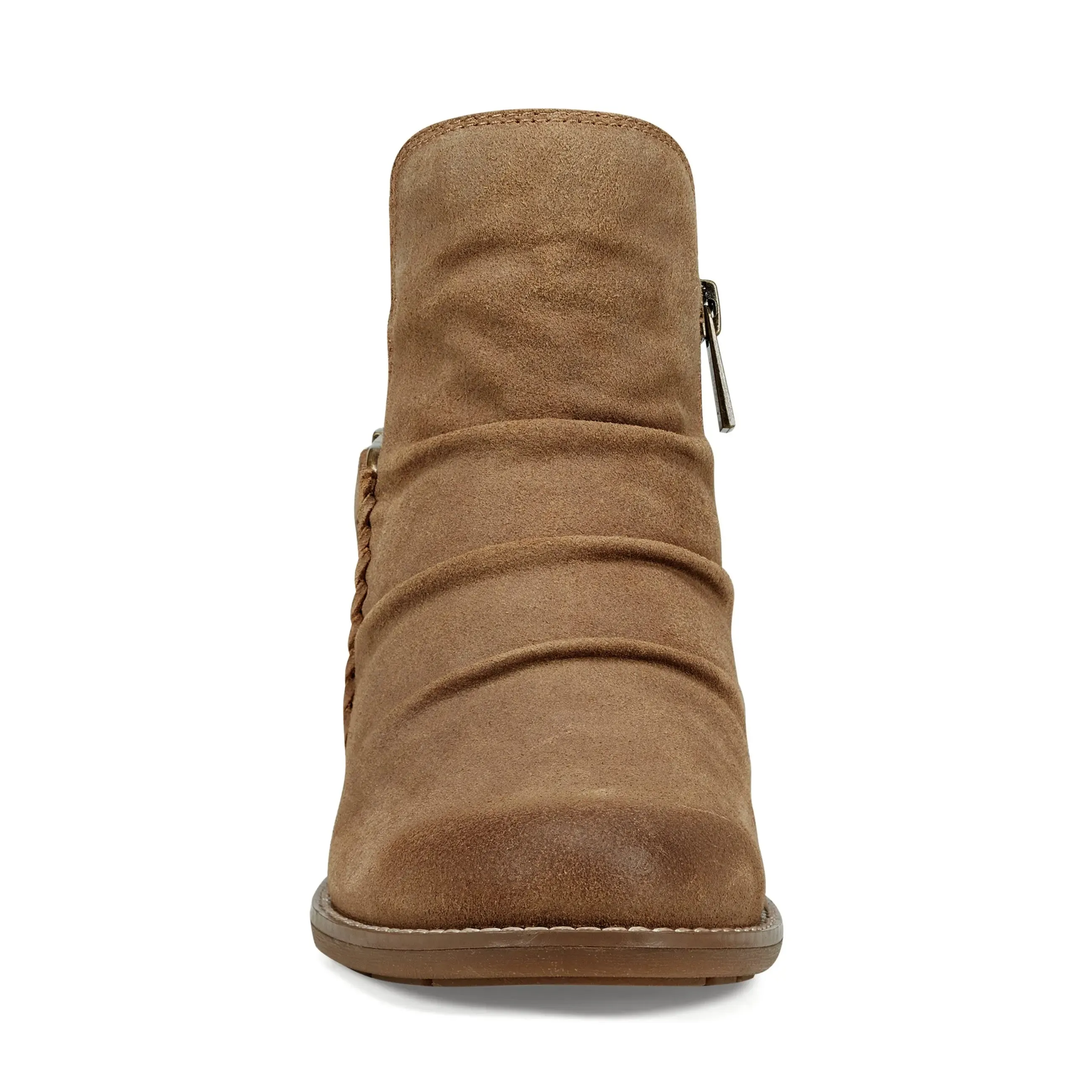 Naira  Round Toe Ruched Casual Booties Sail Vibe