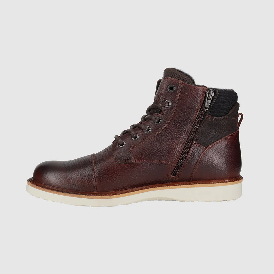 Everyday Style Built For Comfort Nepean Lace Up Boots Dark Brown