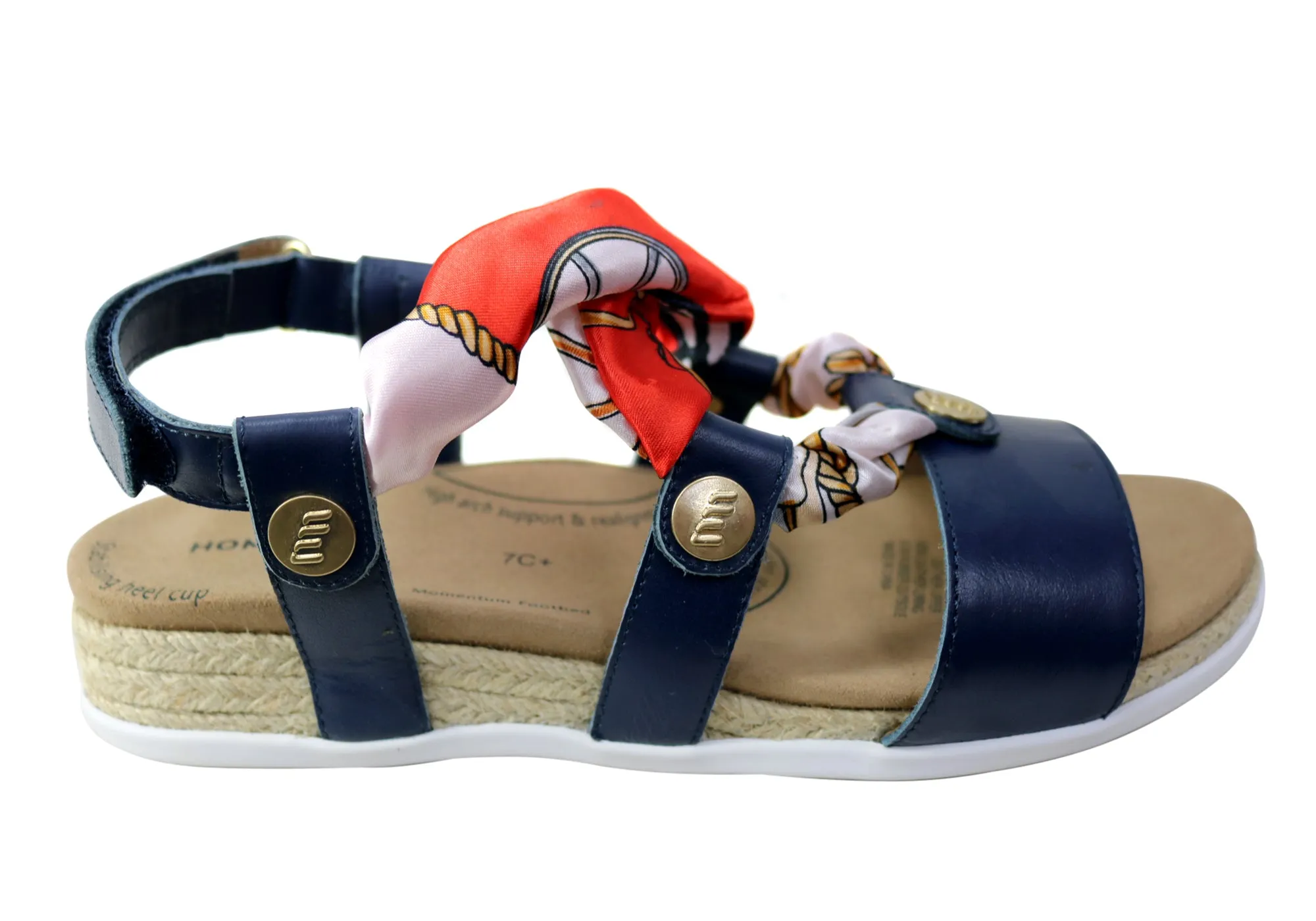 adjustable footwear Seaside Stroll Homyped Monsoon Womens Comfortable Leather Sandals