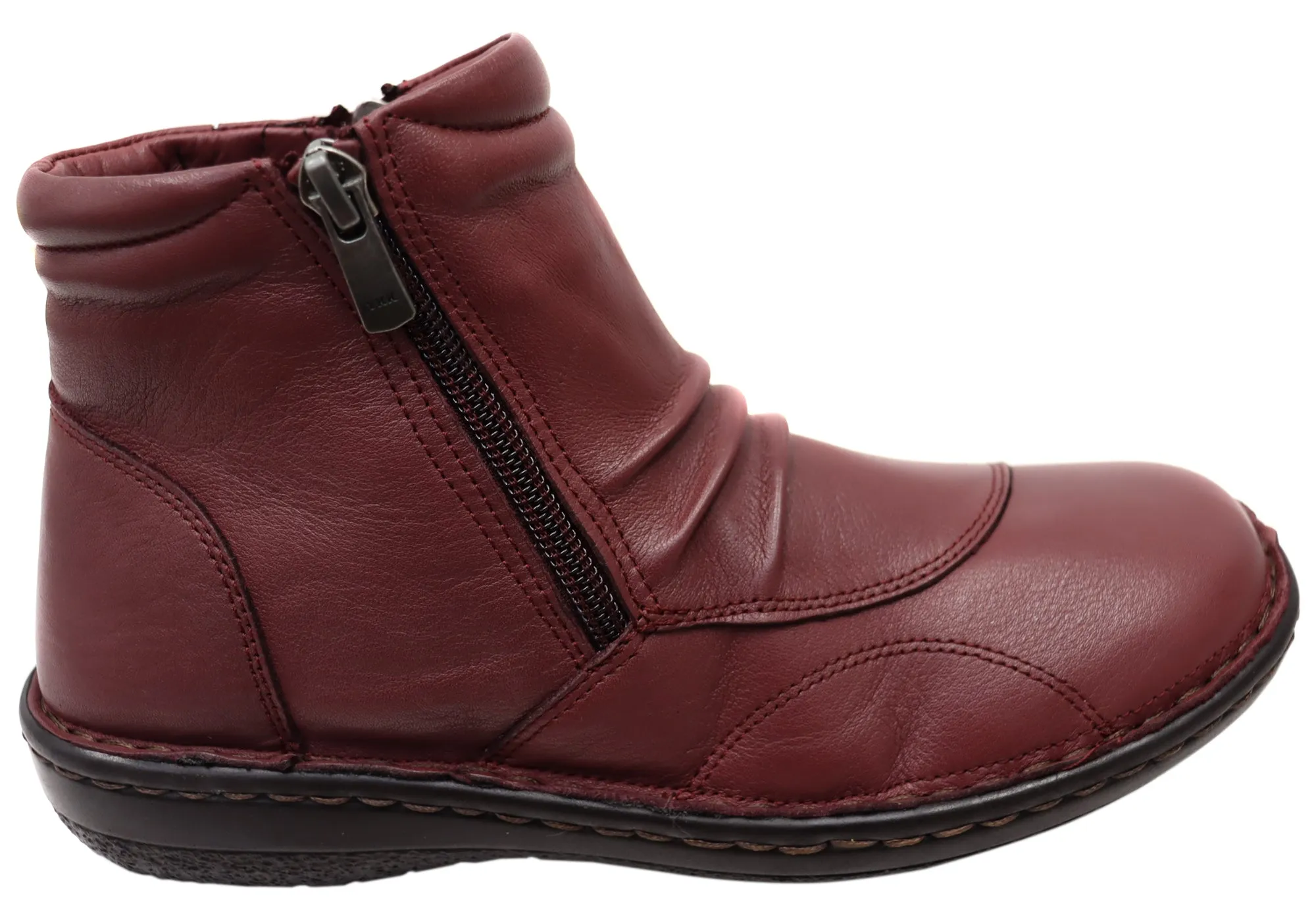 Comfortable Sockliner Orizonte Talun Womens European Comfortable Leather Ankle Boots