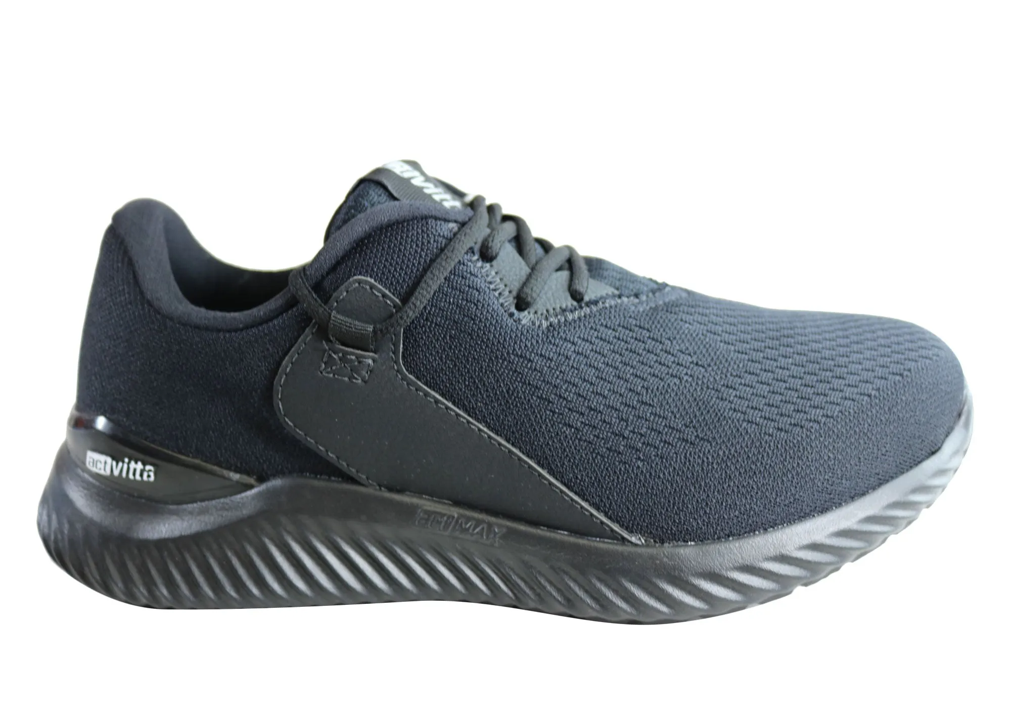 Actvitta Infusion Mens Comfortable Cushioned Lace Up Active Shoes Durable TPR Outsole Quiet Walk