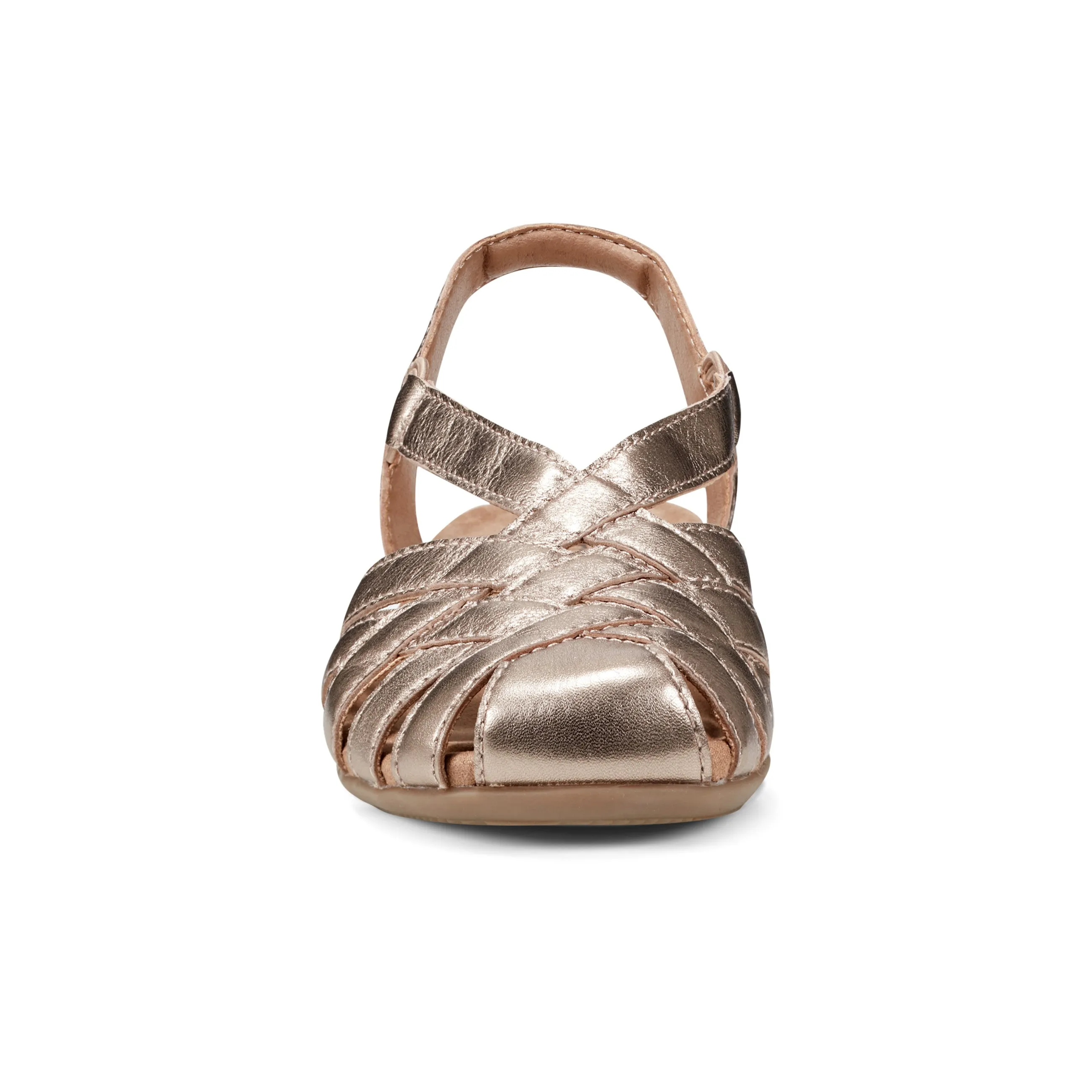 Berri Woven Casual Round Toe Slip-on Sandals Athletic Step Ahead
