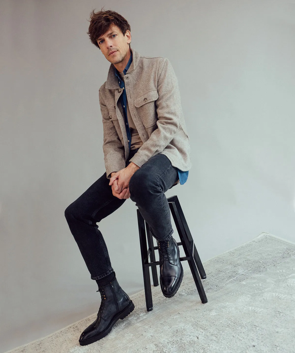 Bottines ALESSANDRO Gris Patin Flexible Performance