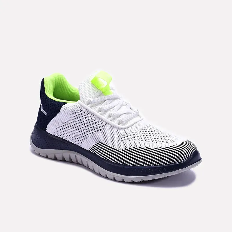 Ultra Breathable Foam Backing White Running Sneakers 0120437