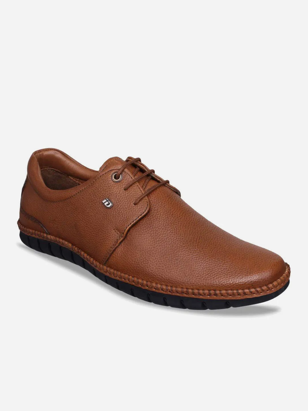 Bride Side Narrow Room Men's Tan Comfort Fit Semi Formal Lace Up (ID2072)