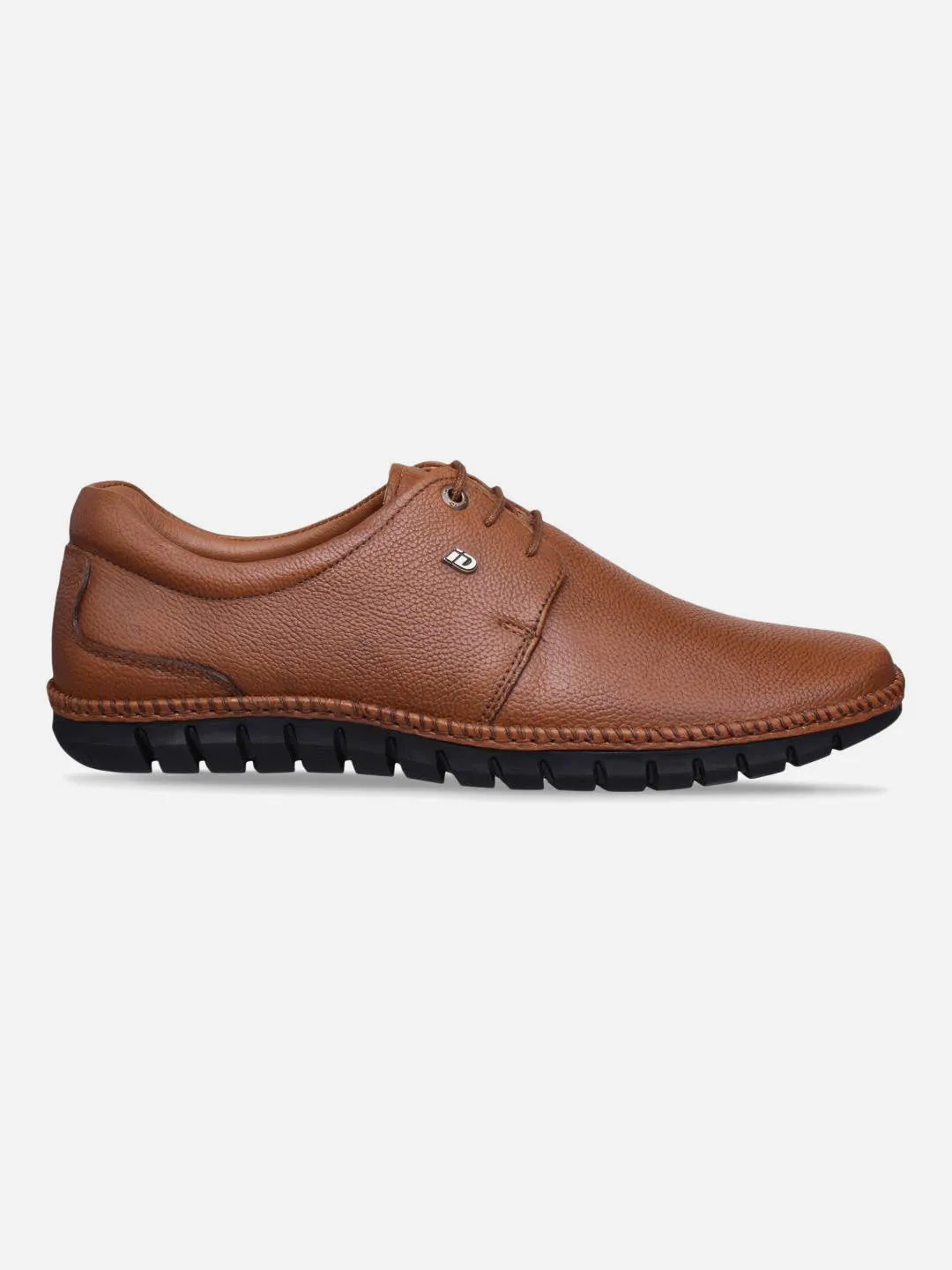 Bespoke Edge No Pain Men's Tan Comfort Fit Semi Formal Lace Up (ID2072)