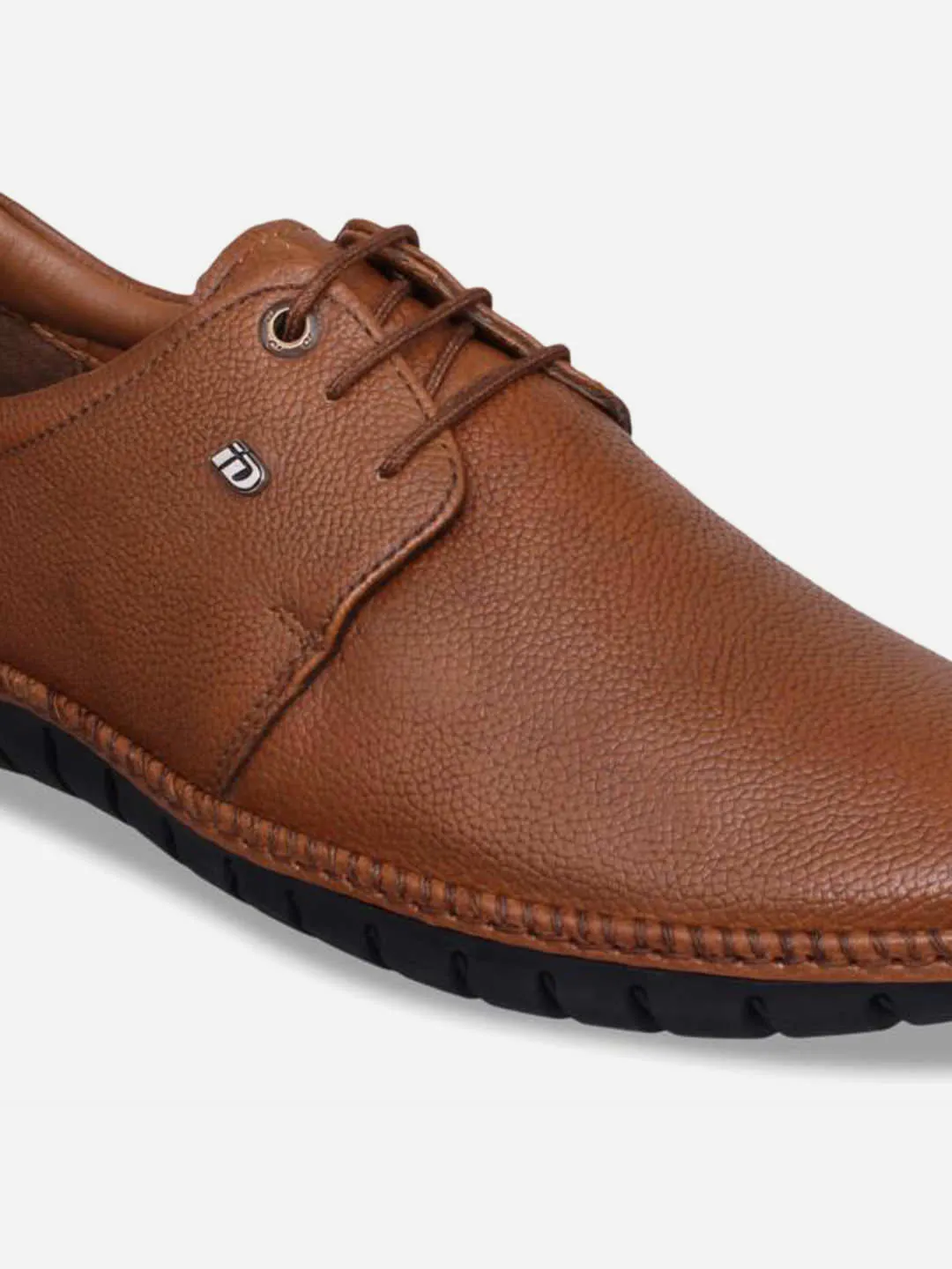Dressy Style Men's Tan Comfort Fit Semi Formal Lace Up (ID2072)