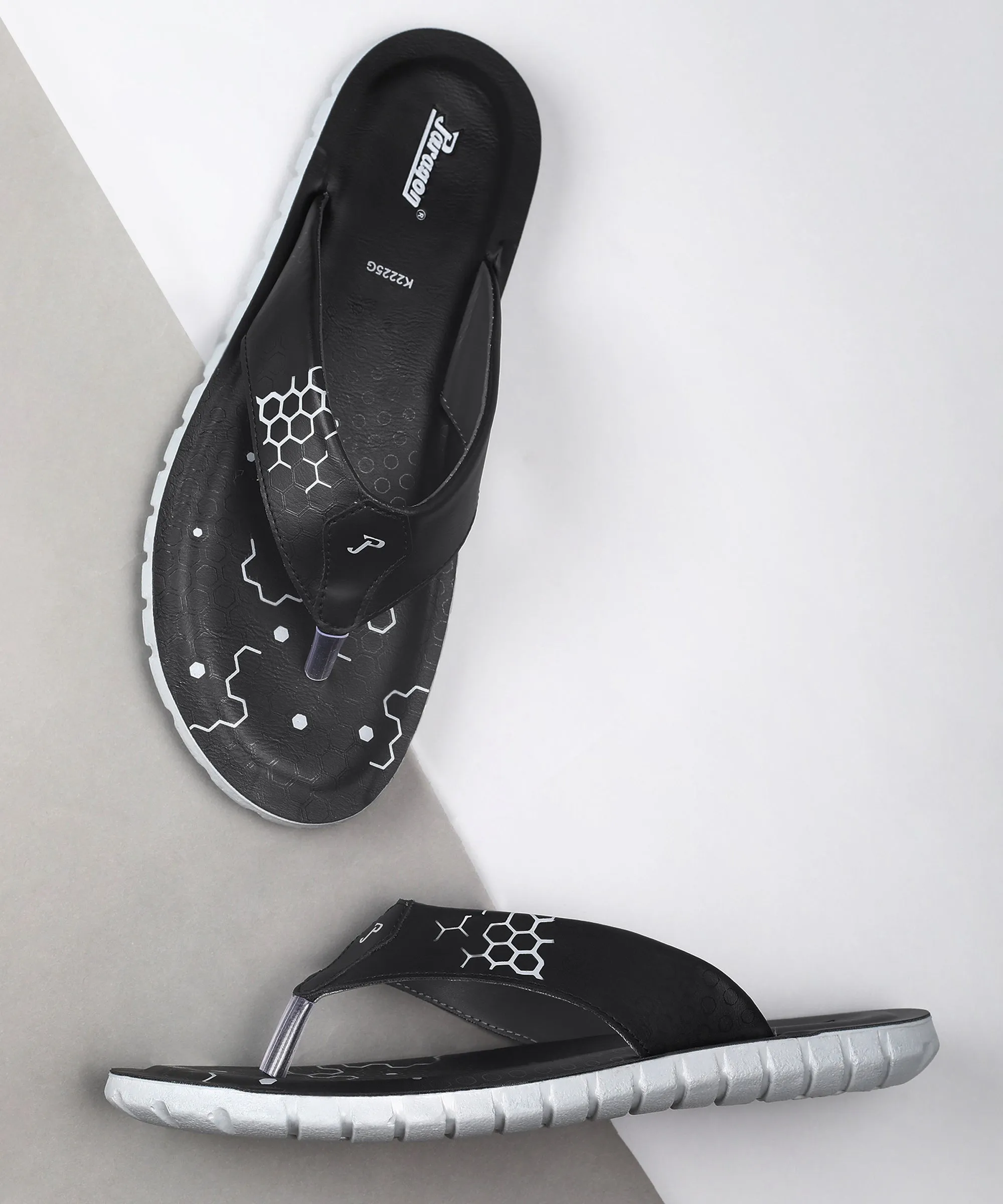 Paragon PUK2225G Men Stylish Sandals | Comfortable Sandals for Daily Outdoor Use | Casual Formal Sandals with Cushioned Soles Slide Ease