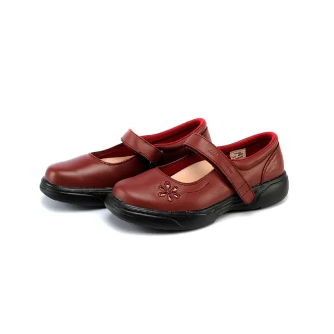 Medium Heel Mt. Emey 9205 Ruby Red - Women's Extreme-Light Mary Jane Shoes