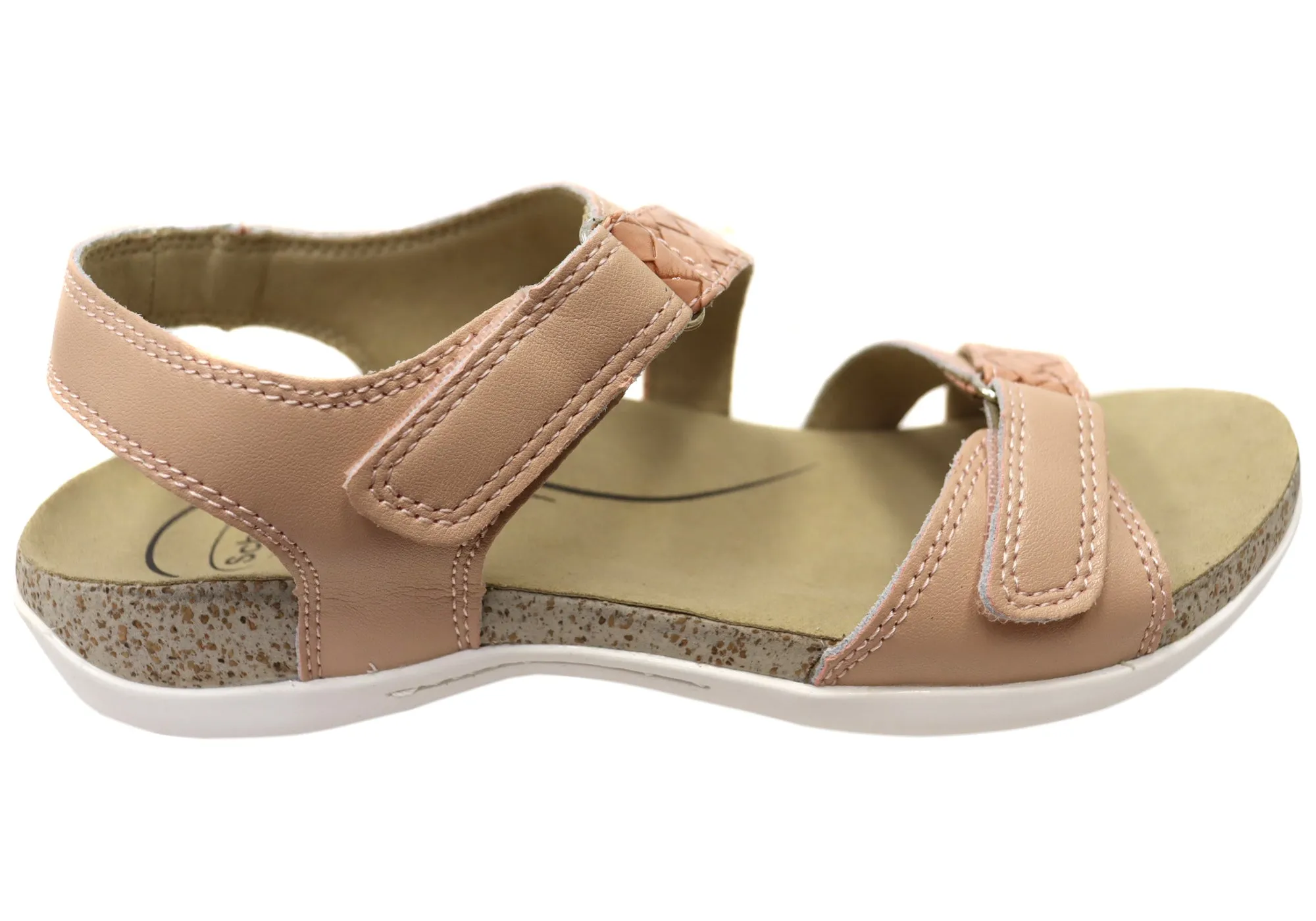 Fashionable Flats Wedge Sole Scholl Orthaheel Aria Womens Comfortable Supportive Sandals