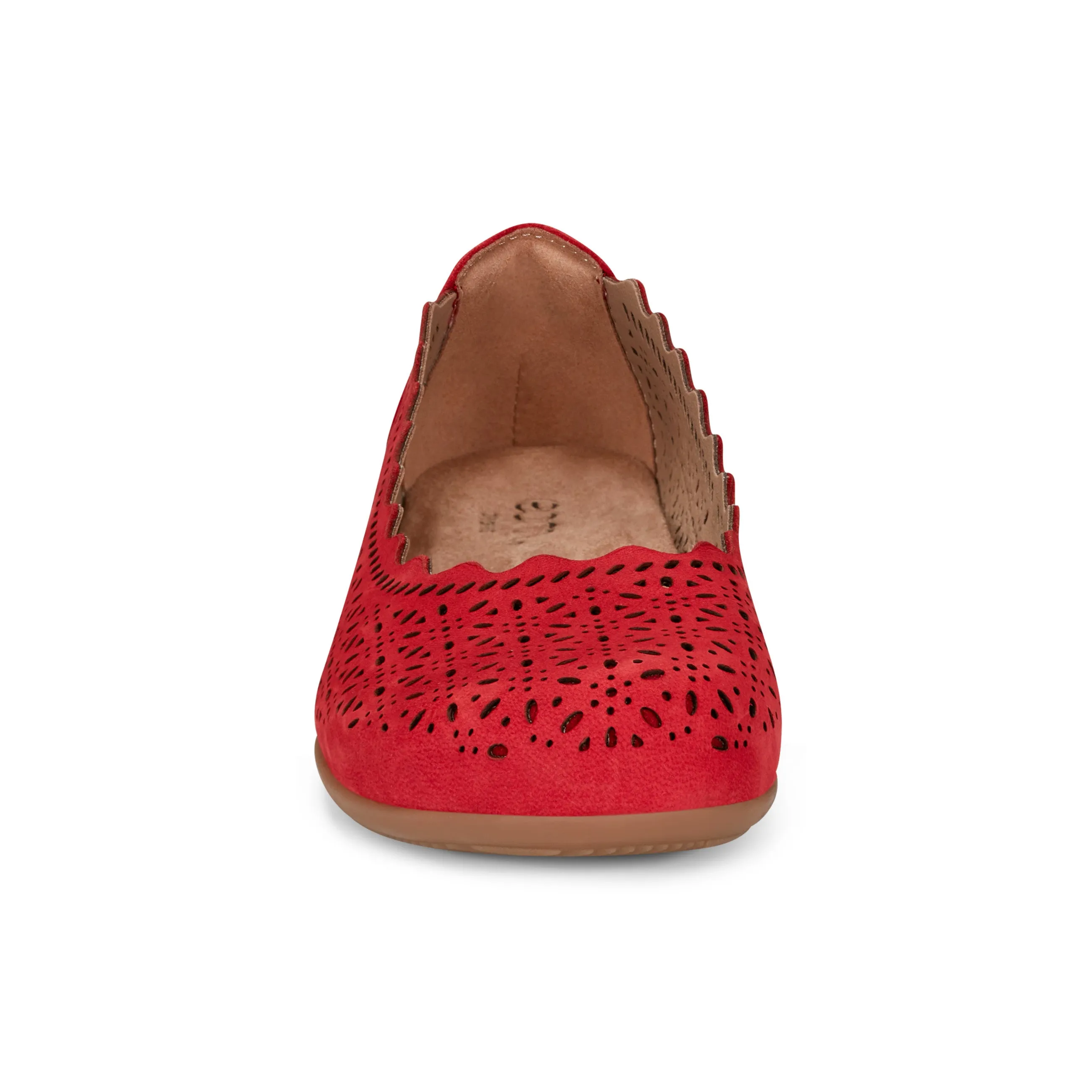 Wardrobe Base Sweat Resistant Comfort Seekers Bria Round Toe Casual Slip-on Ballet Flats