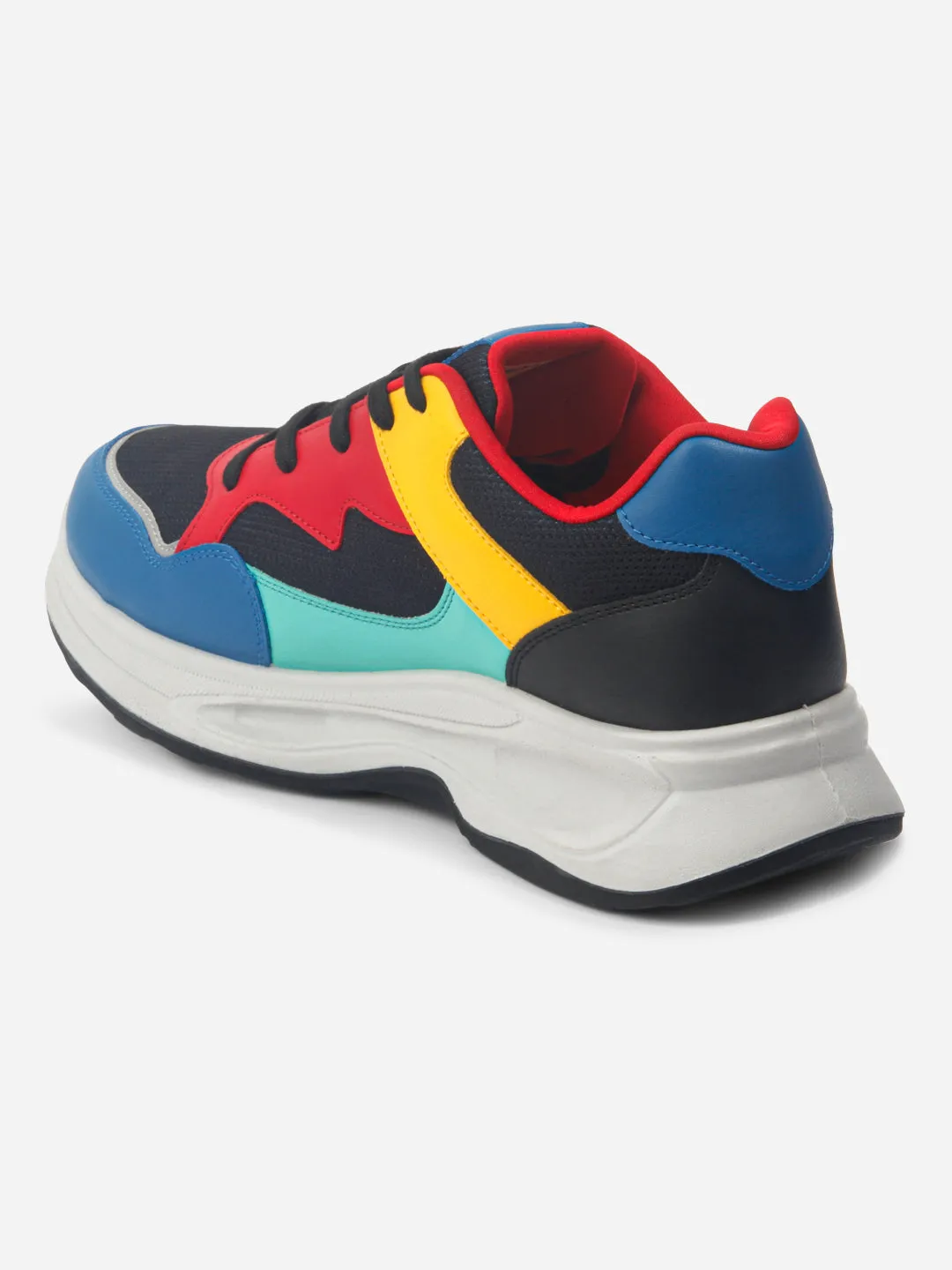 Athletic Purpose Men's Colourblocked Lace Up Sneakers (IX1065)