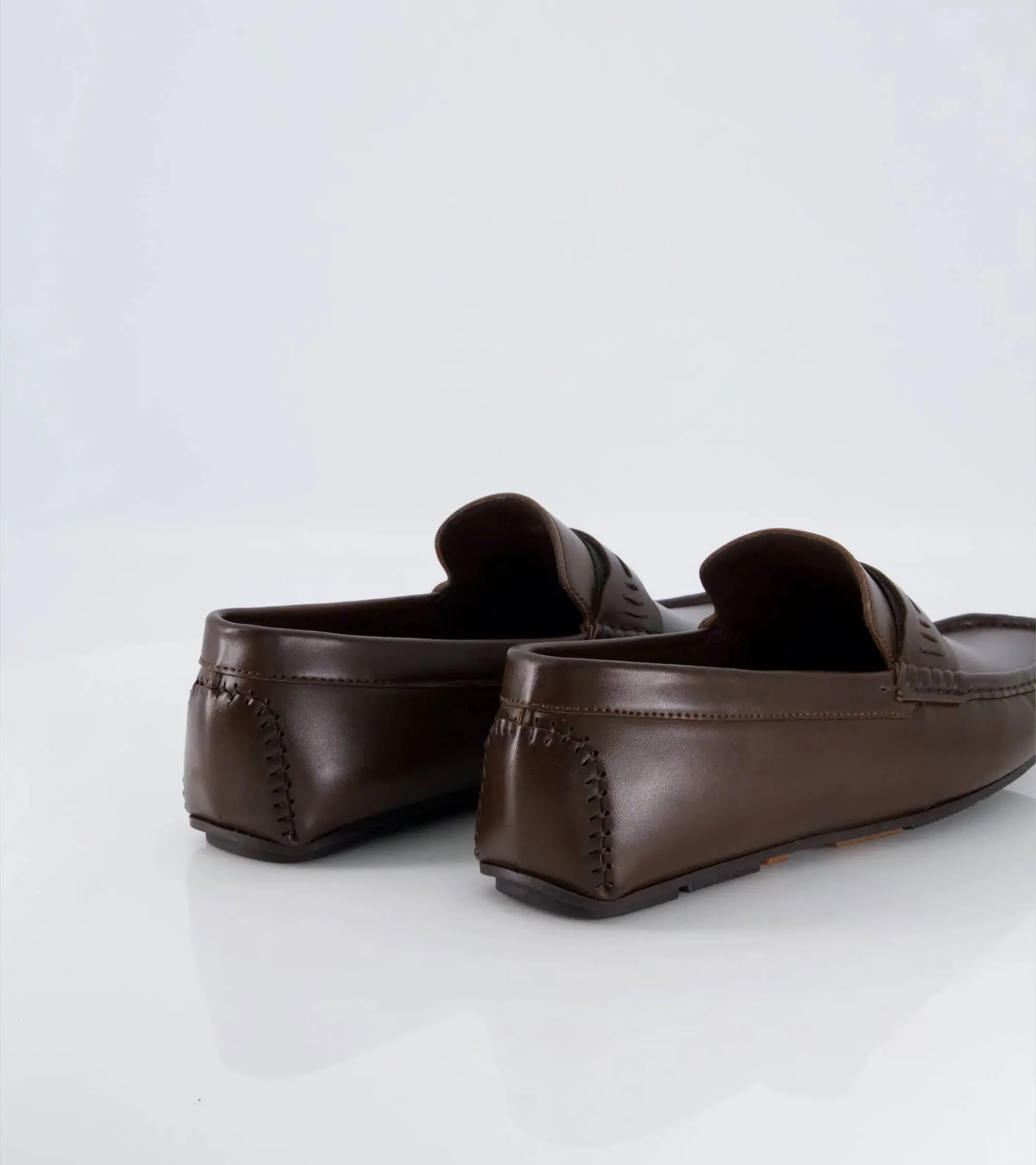 Men's Moccasins US-TE-4303 Vegan Material Lead Step